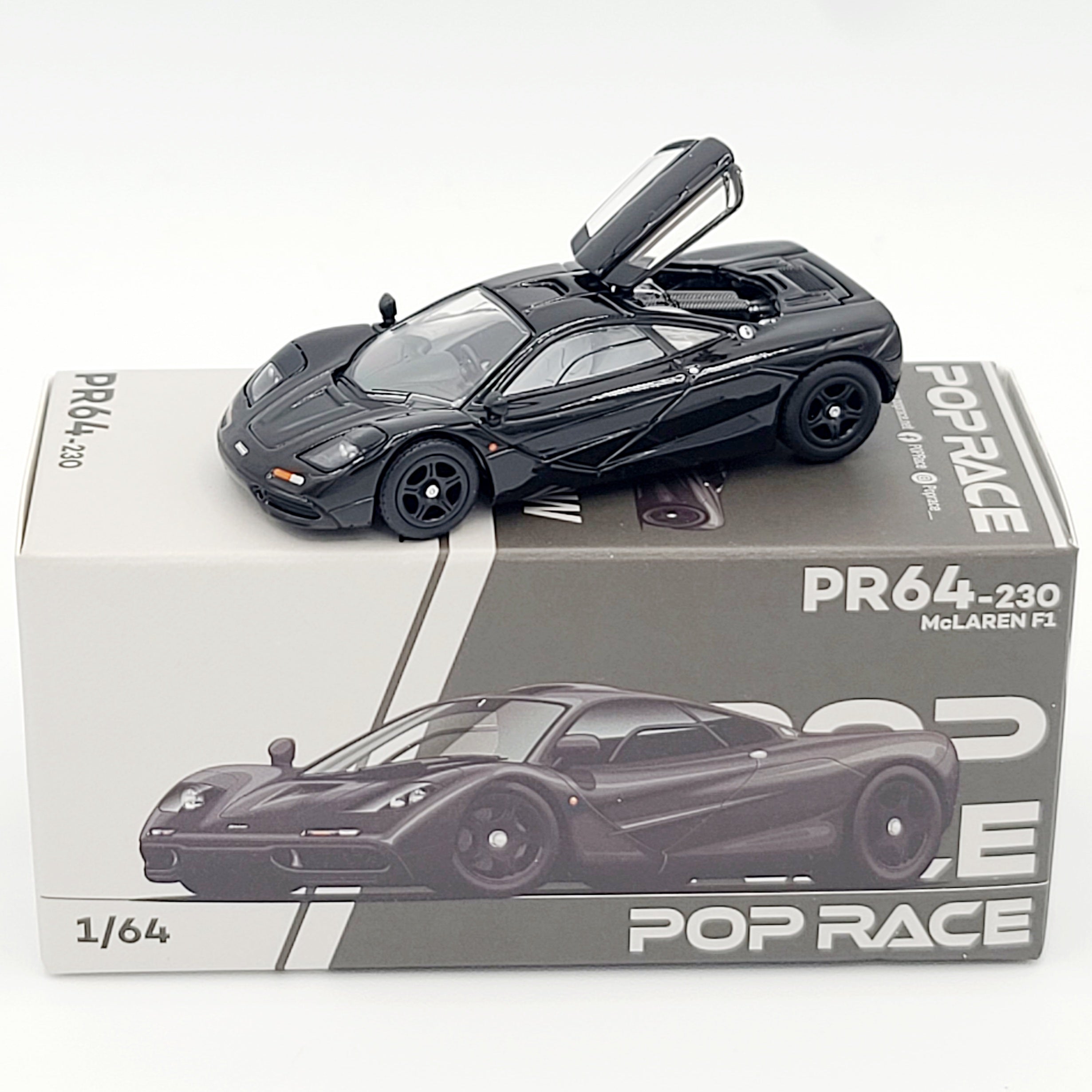 Pop Race McLaren F1 - 1:64, Black (2025 Limited Edition)