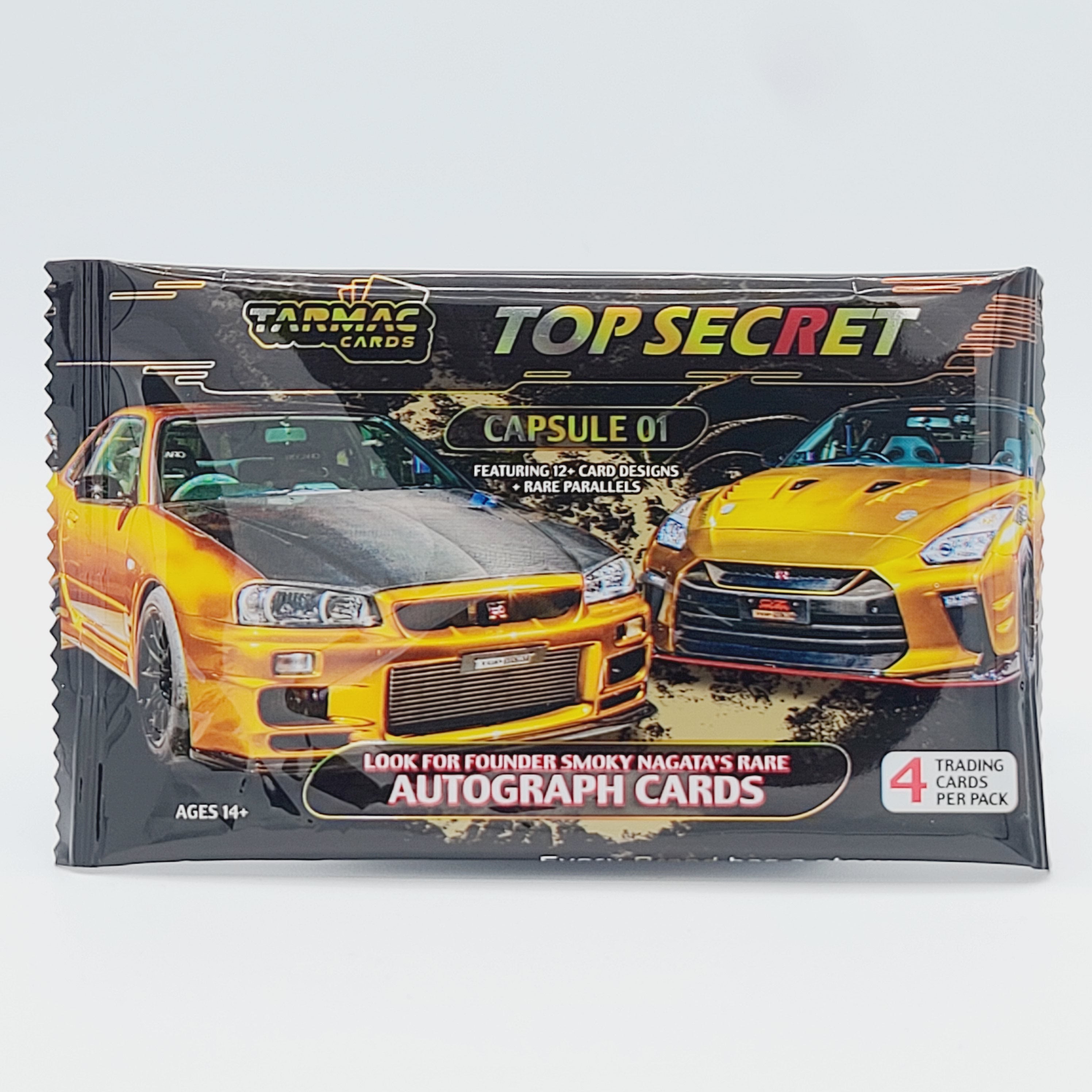 Tarmac Works Trading Cards - Top Secret Capsule 01 - Single Booster Pa