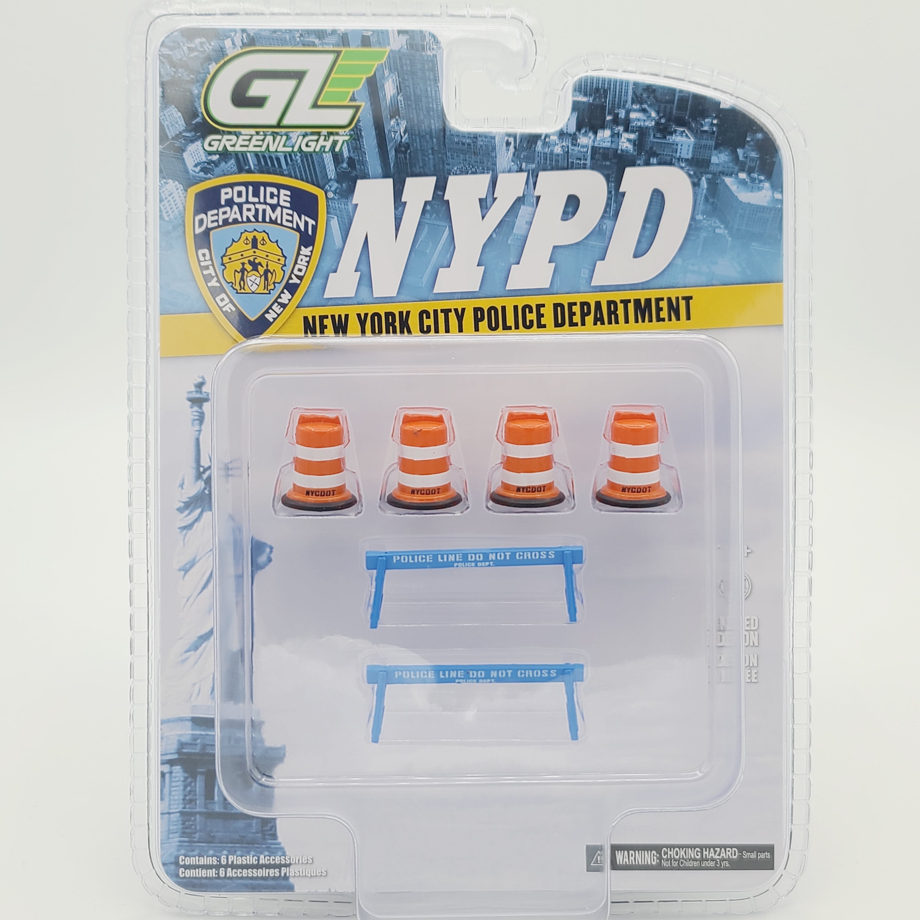 GreenLight - NYPD Road Barriers Accessory Pack - 1:64, New York City P