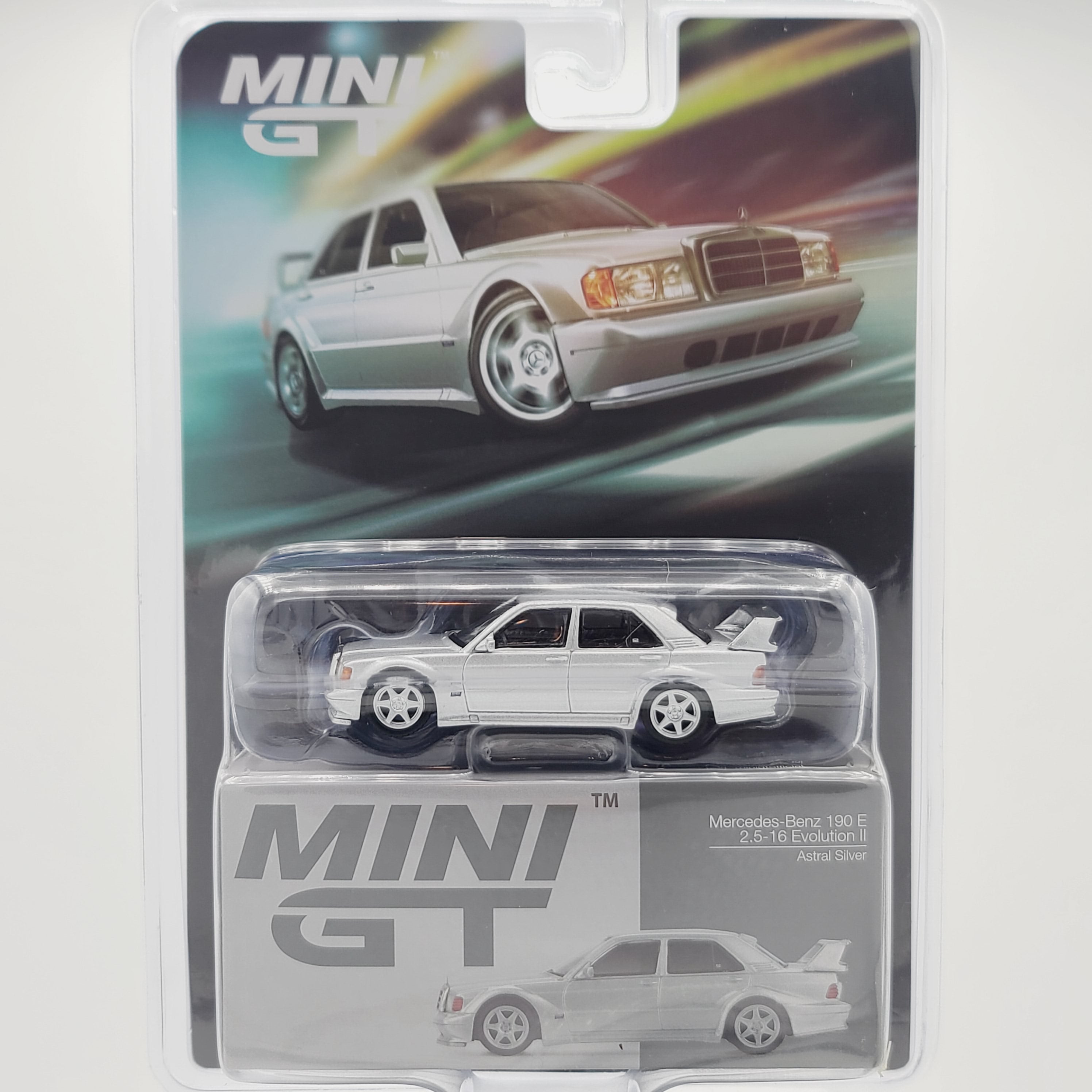 Mini GT Mercedes-Benz 190 E 2.5-16 Evolution II - 1:64, Astral Silver