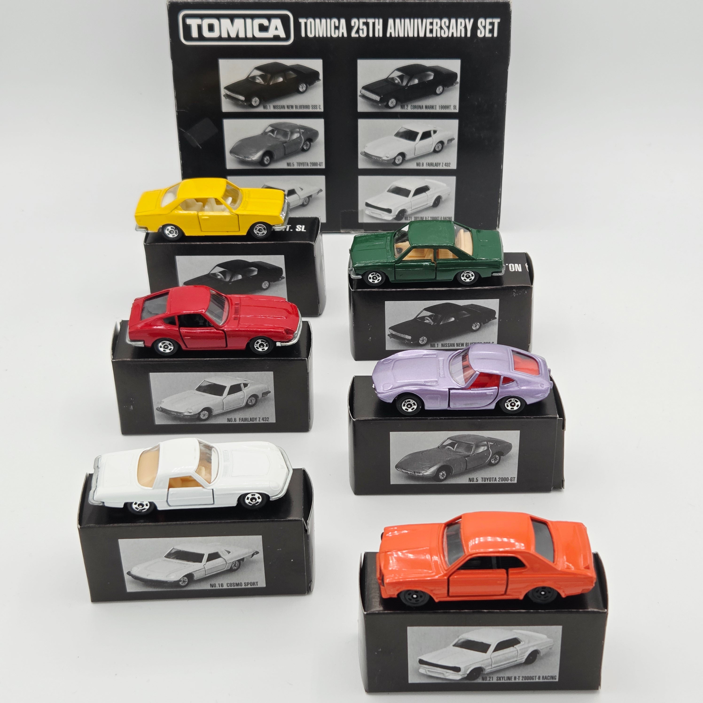 Tomica - 25th Anniversary Box Set of 6 Cars - Nissan, Toyota