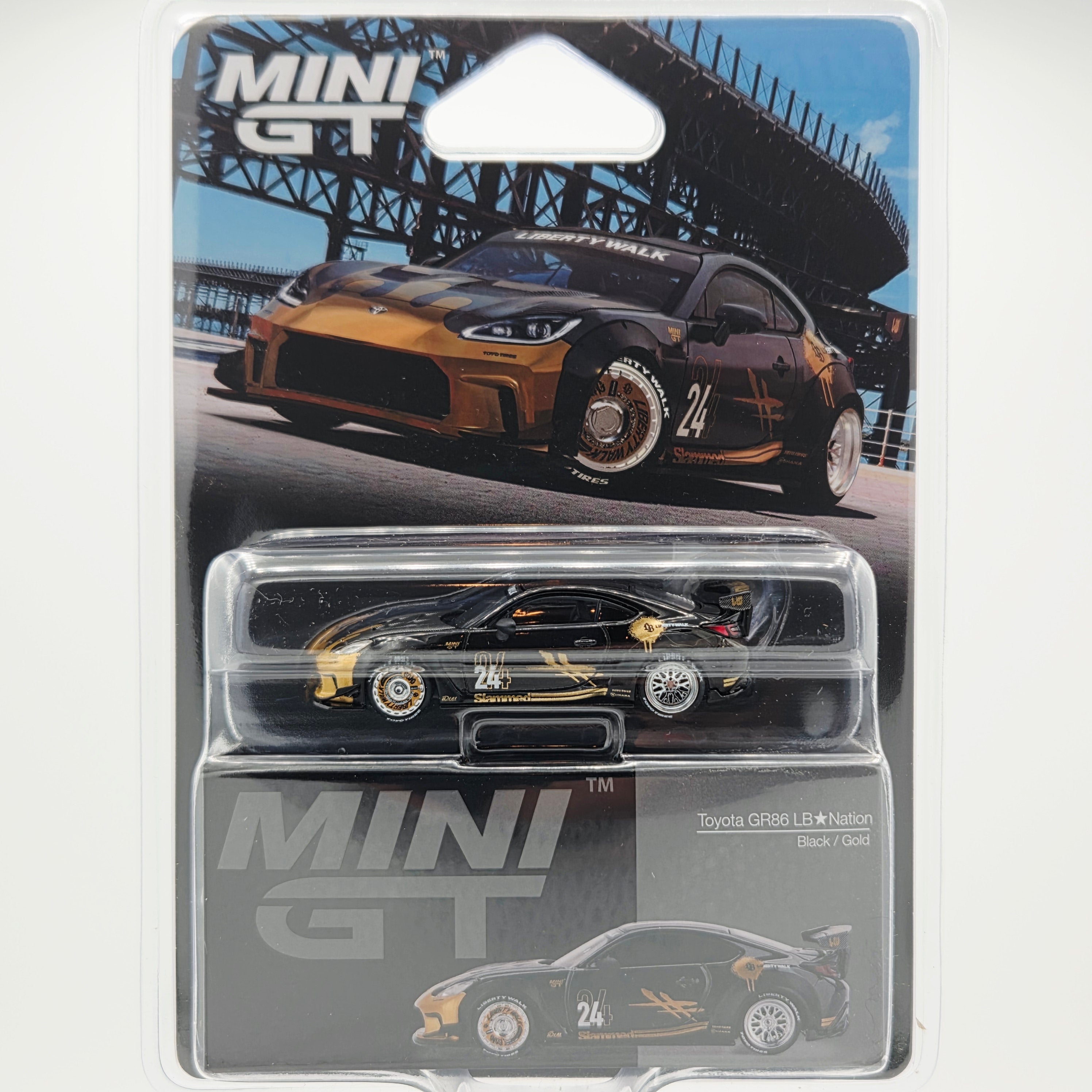 Mini GT Toyota GR86 LB Nation - 1:64, Black/Gold (2026 Limited Edition