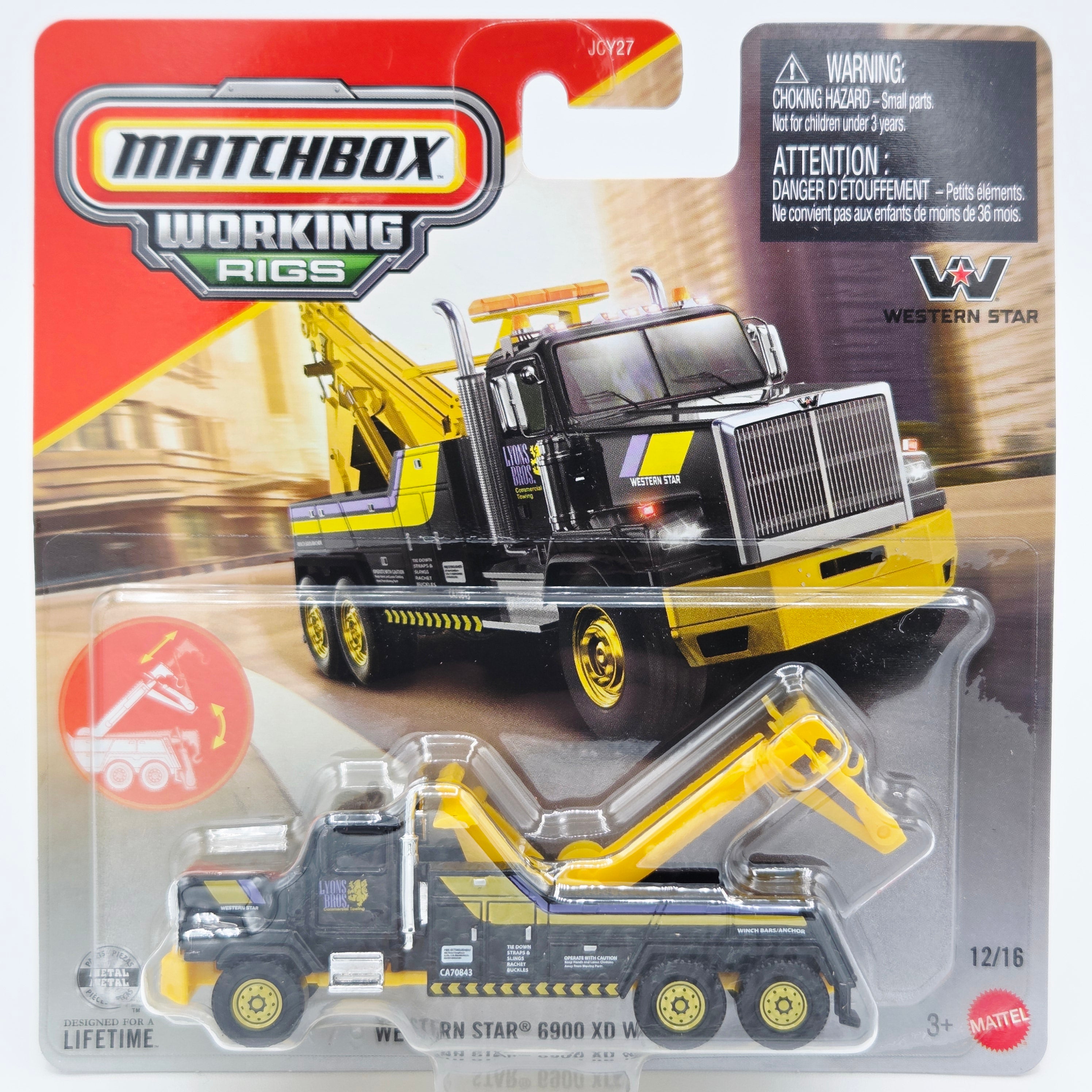Matchbox Western Star 6900 XD Wrecker Tow Truck 