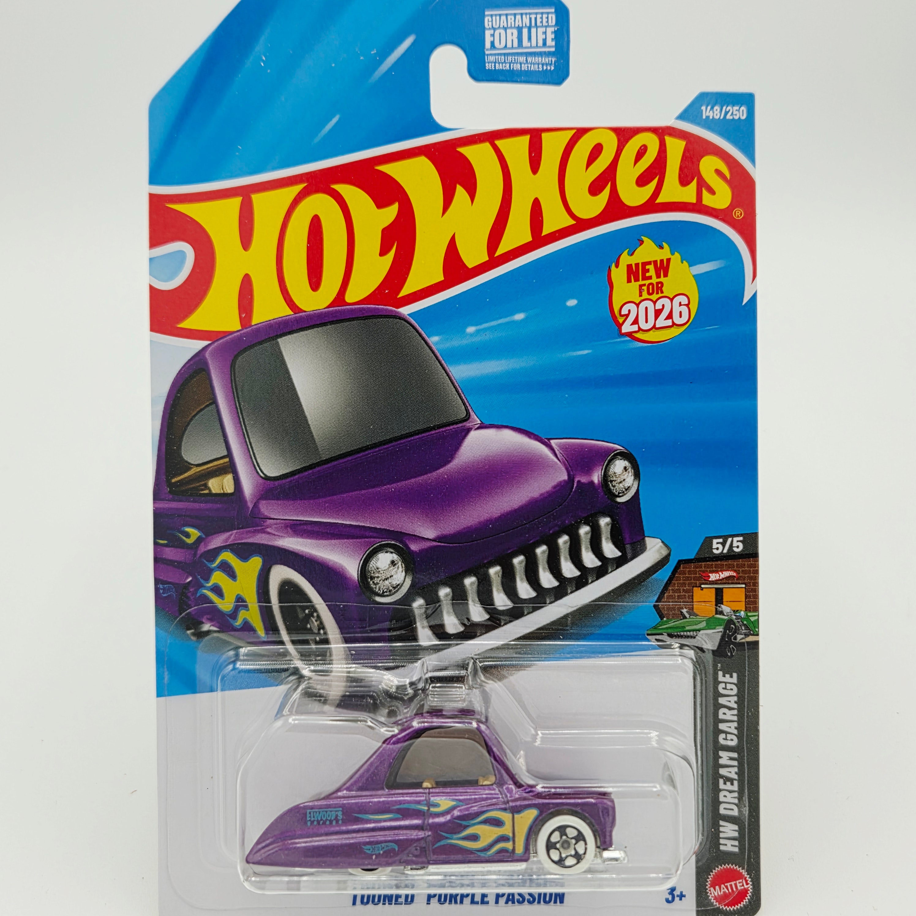 【限定品】Hot Wheels パープルパッション Hot Wheels Tooned Purple Passion (2026 HW Basic Case G - Dream Garage)