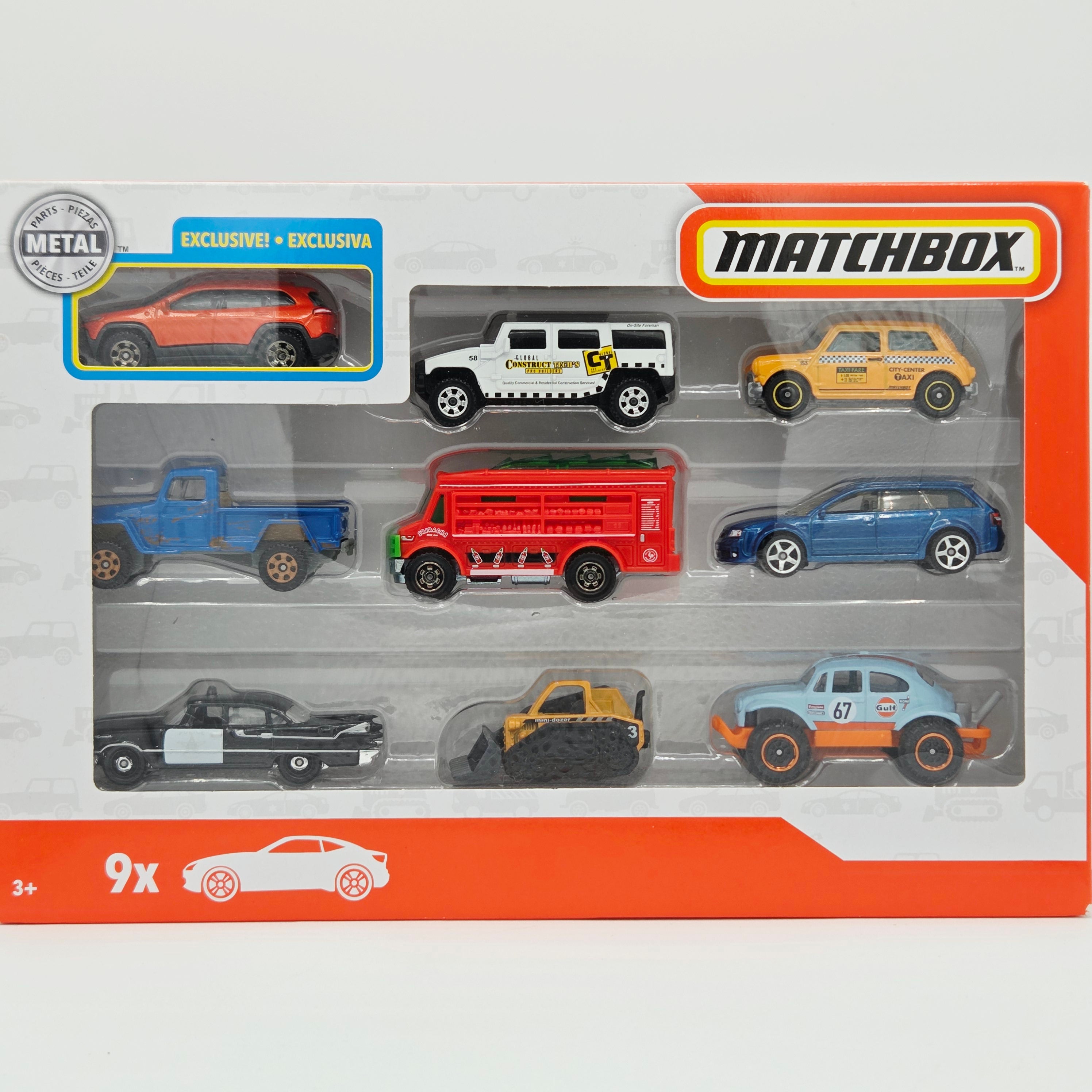 Matchbox 9 Pack - Exclusive Jeep Cherokee Trailhawk (2019 Multipack)