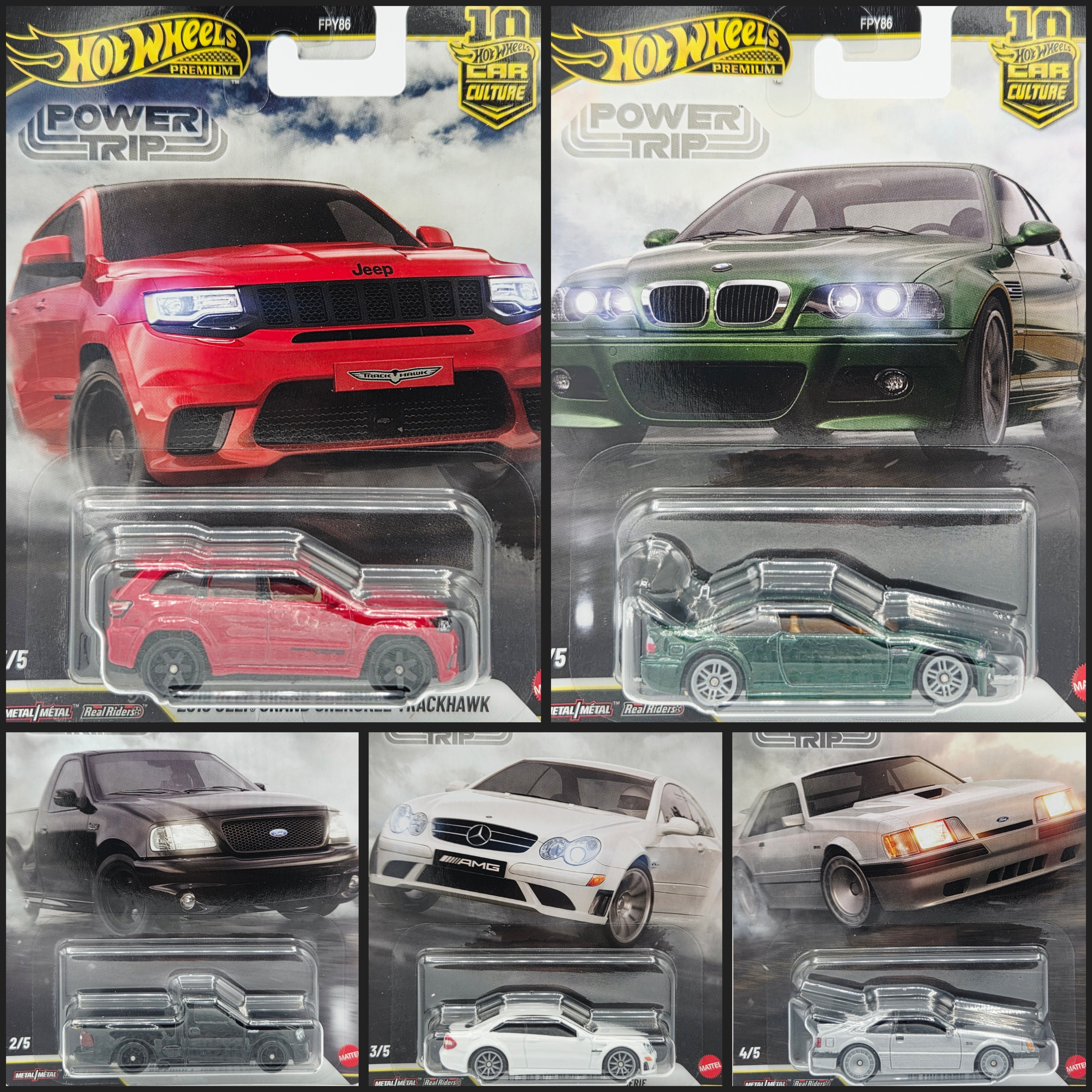 Hot Wheels - 2026 Car Culture Case R - Power Trip (Set of 5 Cars)