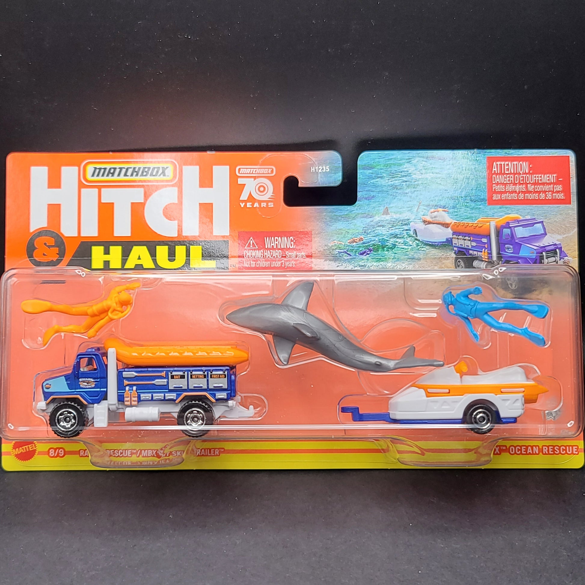 Matchbox Hitch & Haul MBX Rapid Rescue, Jet Ski Trailer (2022
