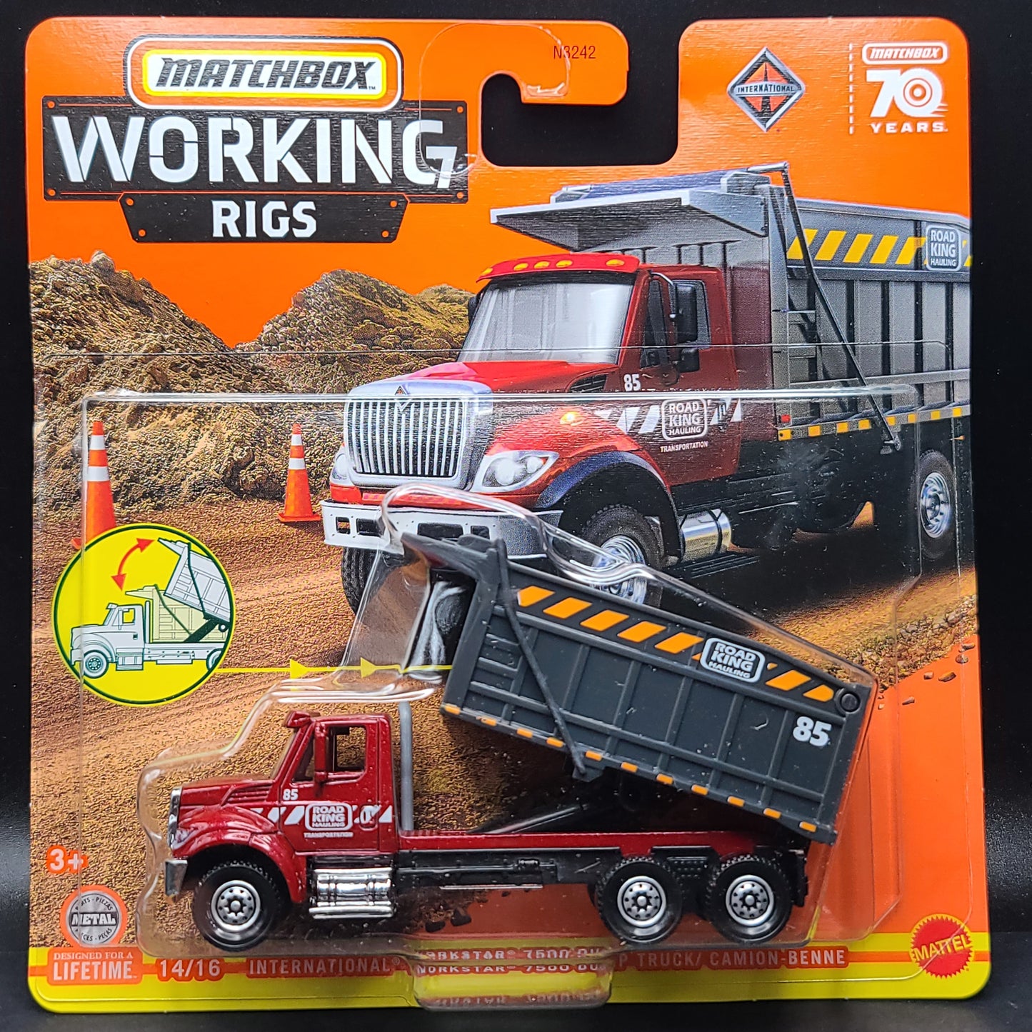 Matchbox International Workstar 7500 Dump Truck (2023 Real Working Rig Heavy Metal Diecast