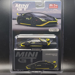 Mini GT Lamborghini Huracan STO - 1:64 scale, Nero Noctis (2024 MIJO Exclusives - Limited Edition 1 of 5400)