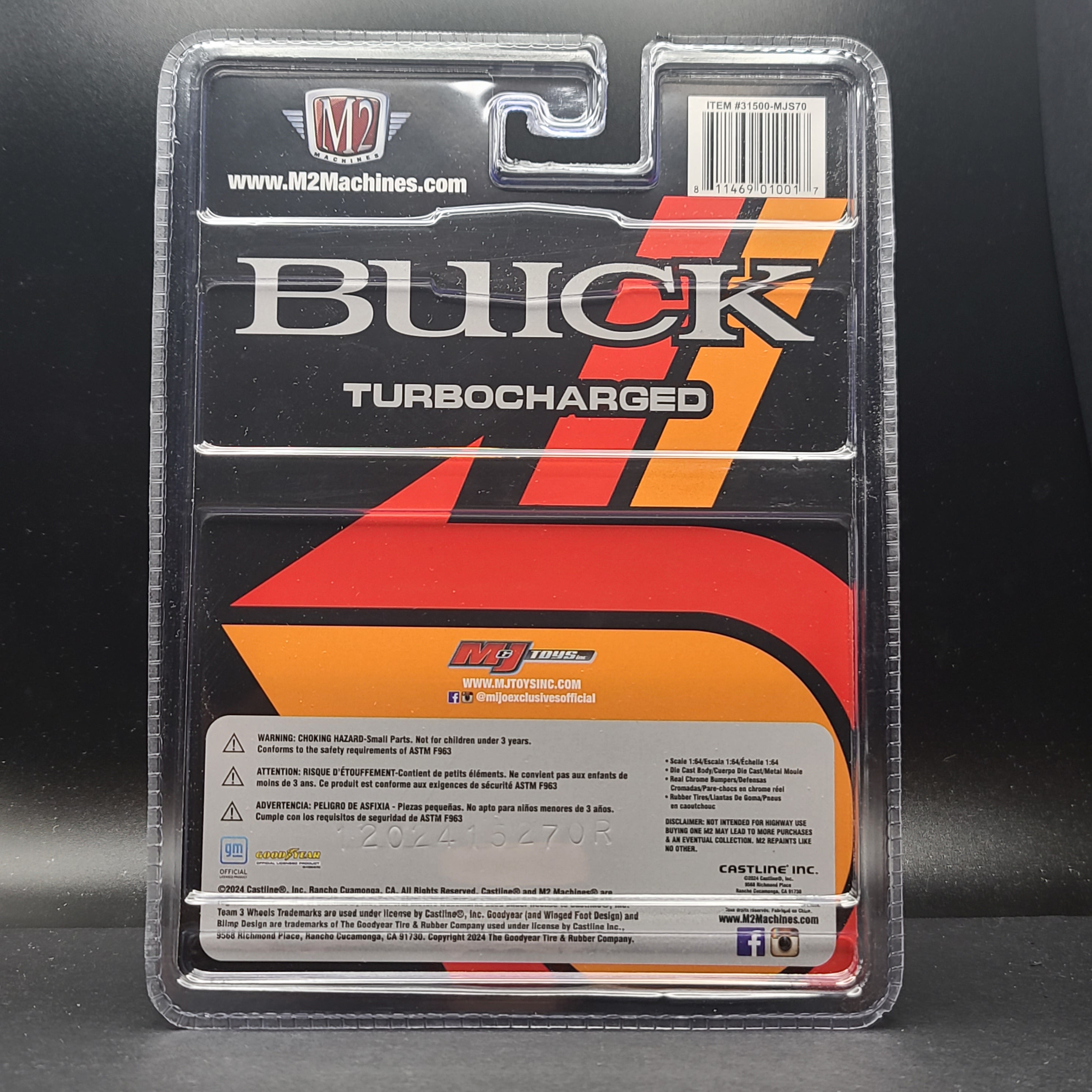M2 Machines '87 Buick Grand National Custom, 1:64 scale, Turbocharged (2024 MiJo Exclusives - Limited Edition)