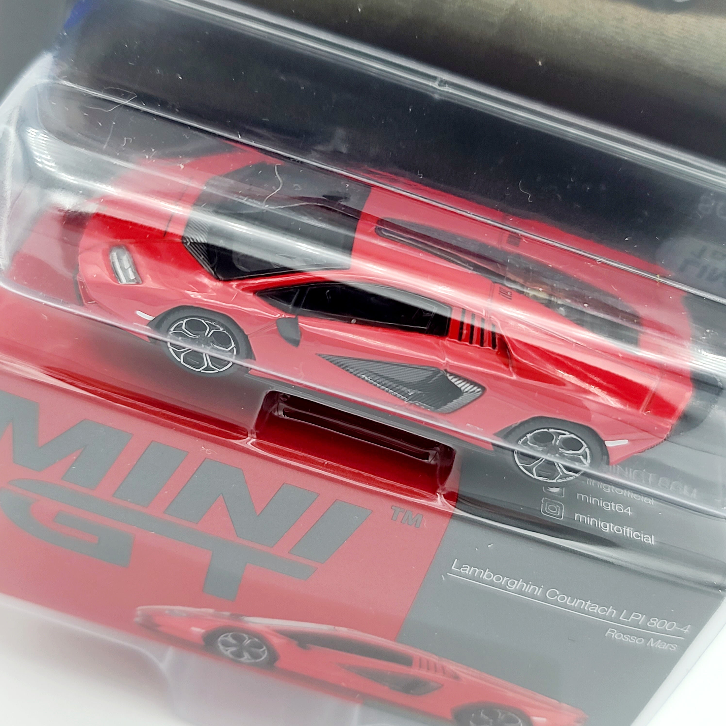 Mini GT Lamborghini Countach LPI 800-4 - 1:64 scale, Rosso Mars LHD (2