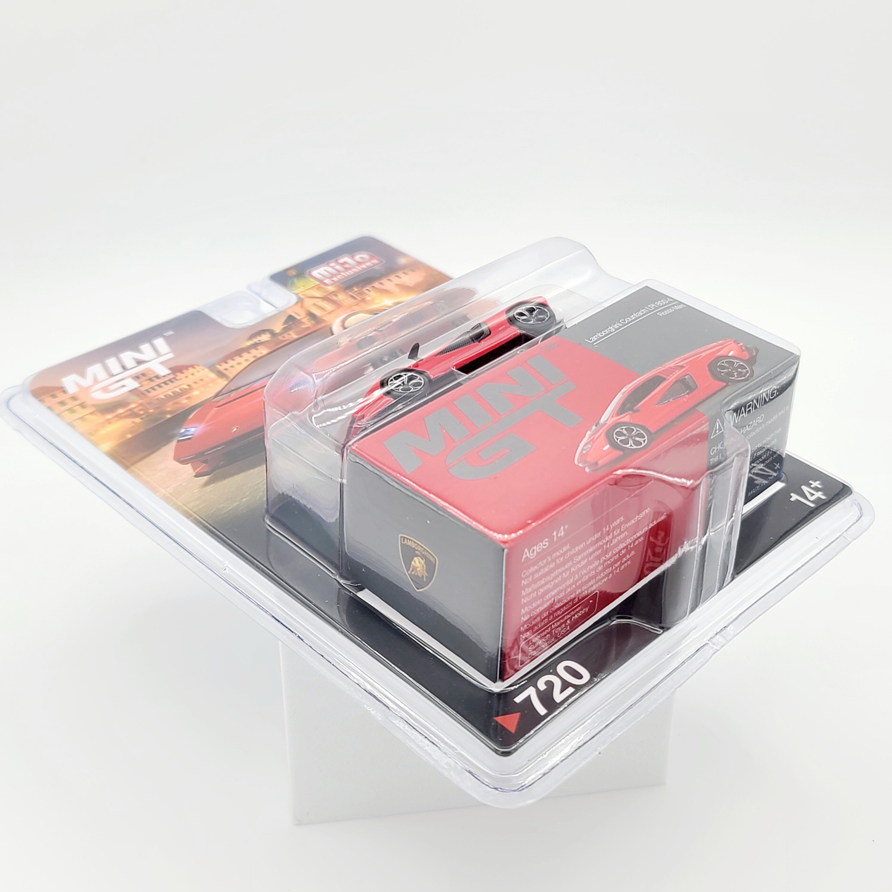 Mini GT Lamborghini Countach LPI 800-4 - 1:64 scale, Rosso Mars LHD (2024 MIJO Exclusives - Limited Edition 1 of 5400)