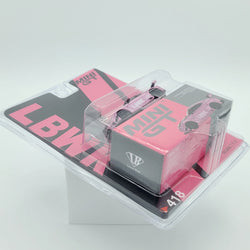 MINI GT LB-Silhouette Works GT Nissan 35GT-RR - 1:64 scale, Passion Pink (2022 MIJO Exclusives - Limited Edition)