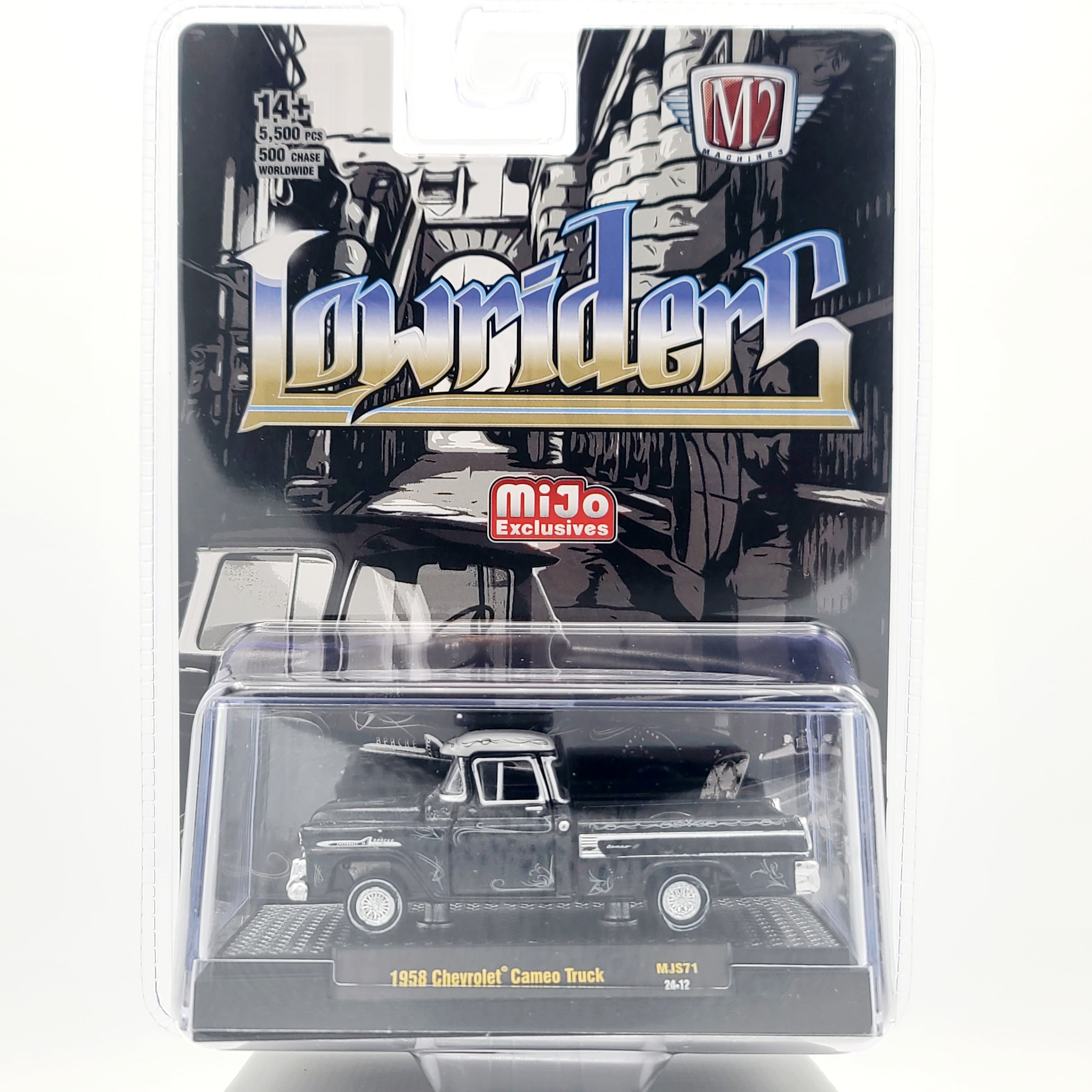 M2 Machines '58 Chevrolet Cameo Pick-up Truck, 1:64 scale, Lowriders (2024 MiJo Exclusives - Limited Edition)