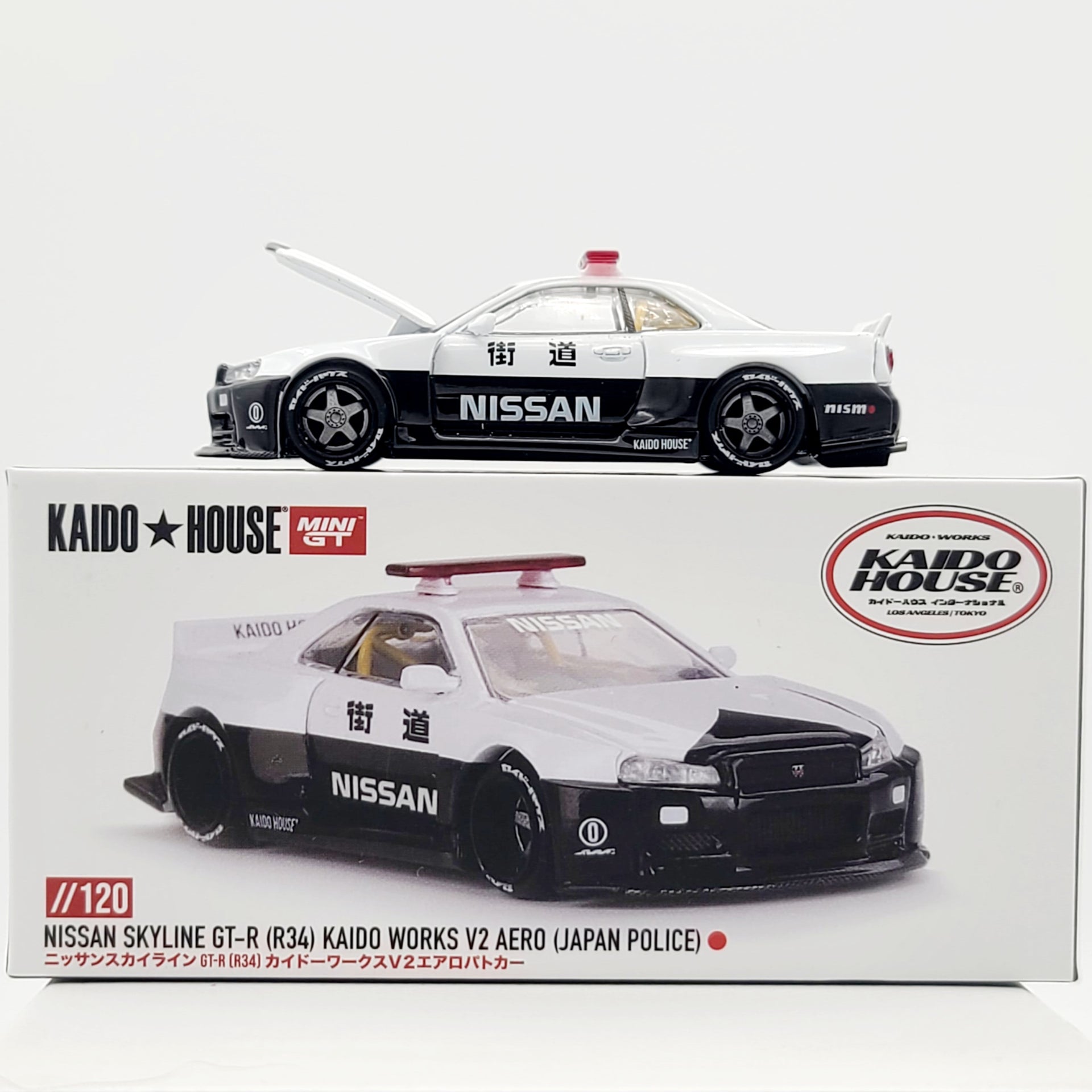 Kaido House x Mini GT Nissan Skyline GT-R (R34) Kaido Works V2 Aero -