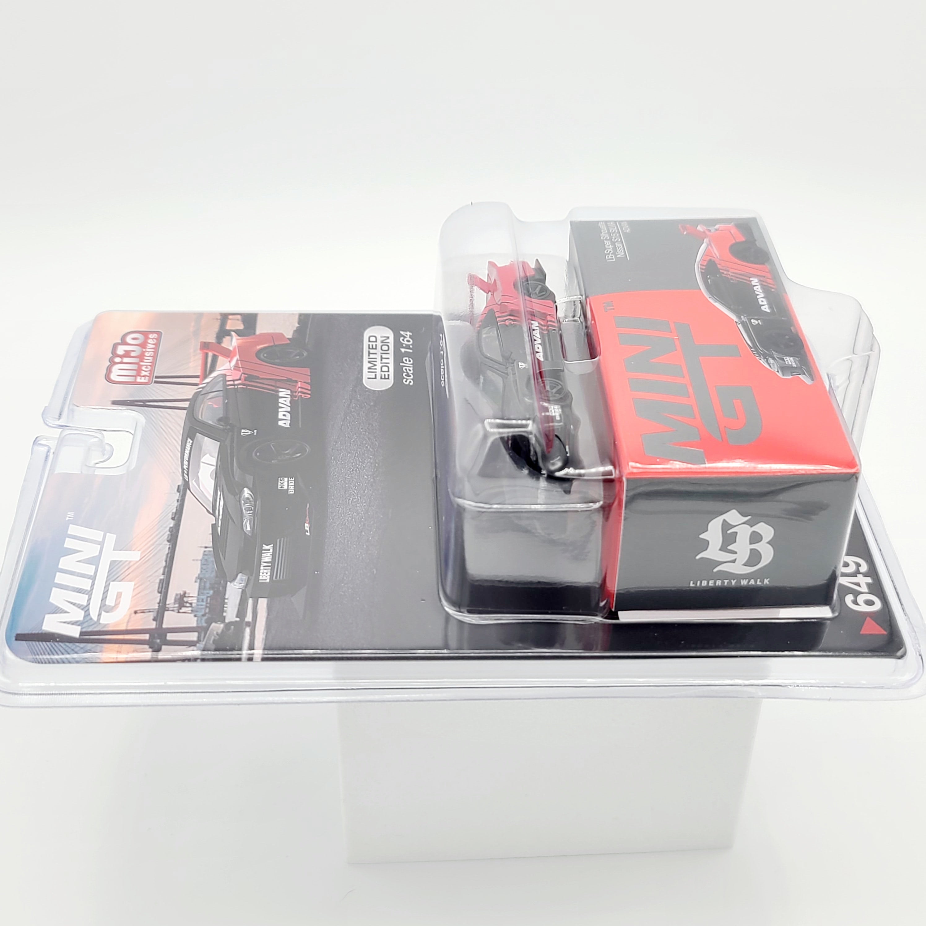 Mini GT LB-Super Silhouette Nissan S15 Silvia - 1:64 scale, Advan (2024 MIJO Exclusives - Limited Edition)