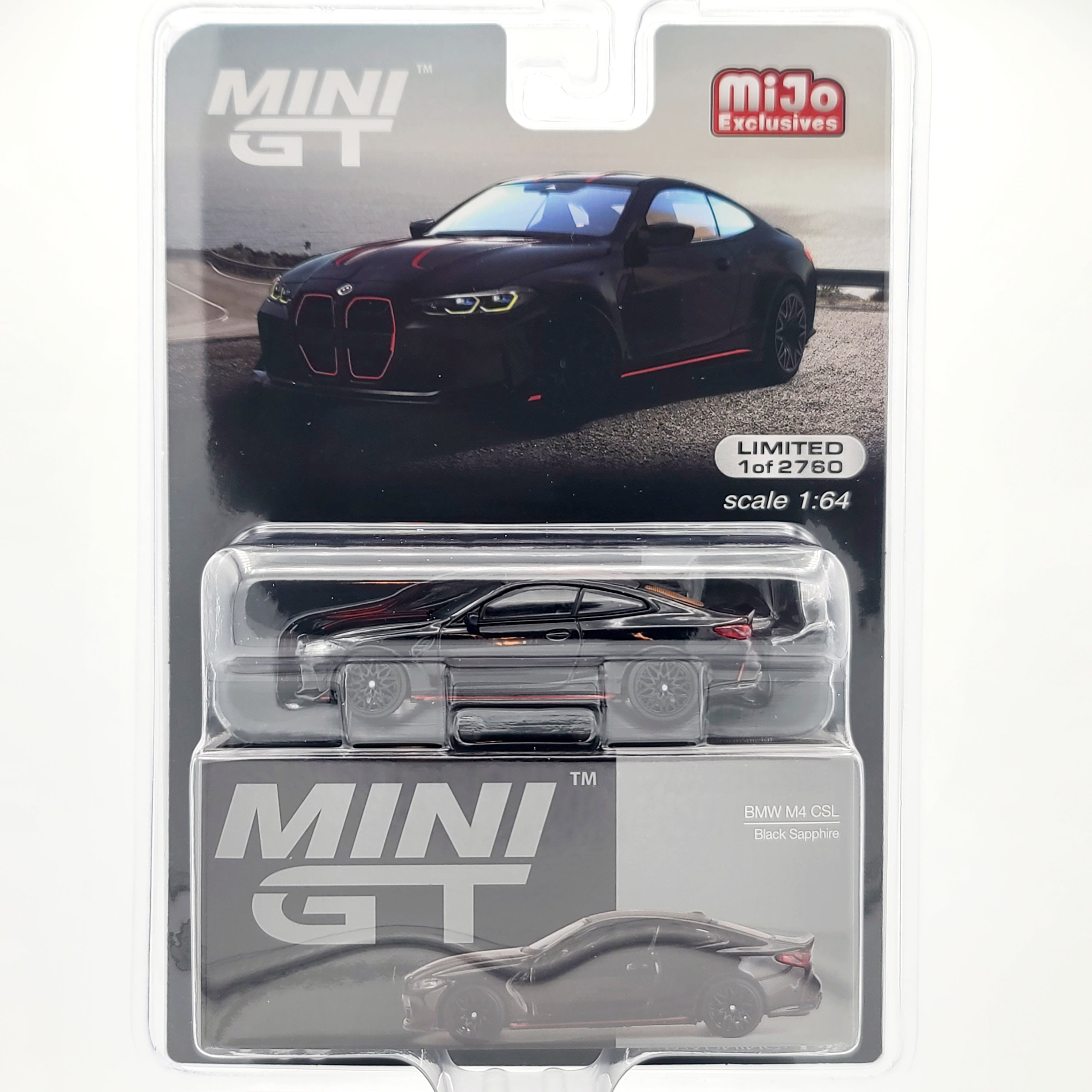 Mini GT BMW M4 CSL - 1:64, Black Sapphire (2024 MIJO Exclusives - Limited Edition 1 of 2760)