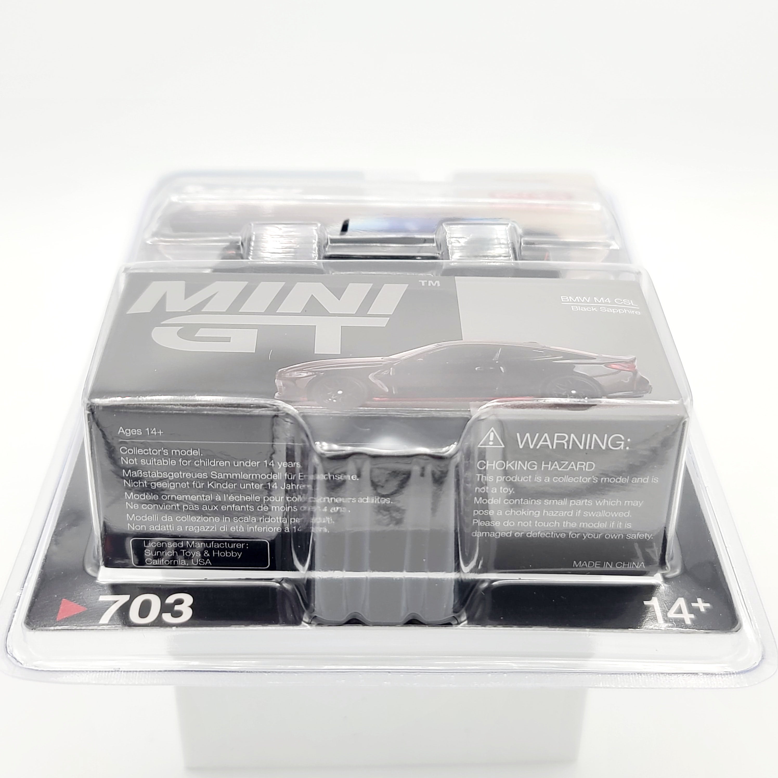 Mini GT BMW M4 CSL - 1:64, Black Sapphire (2024 MIJO Exclusives - Limited Edition 1 of 2760)