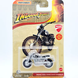 Matchbox Ducati Scrambler - Indiana Jones themed (2024 Mix 9 J Basic)
