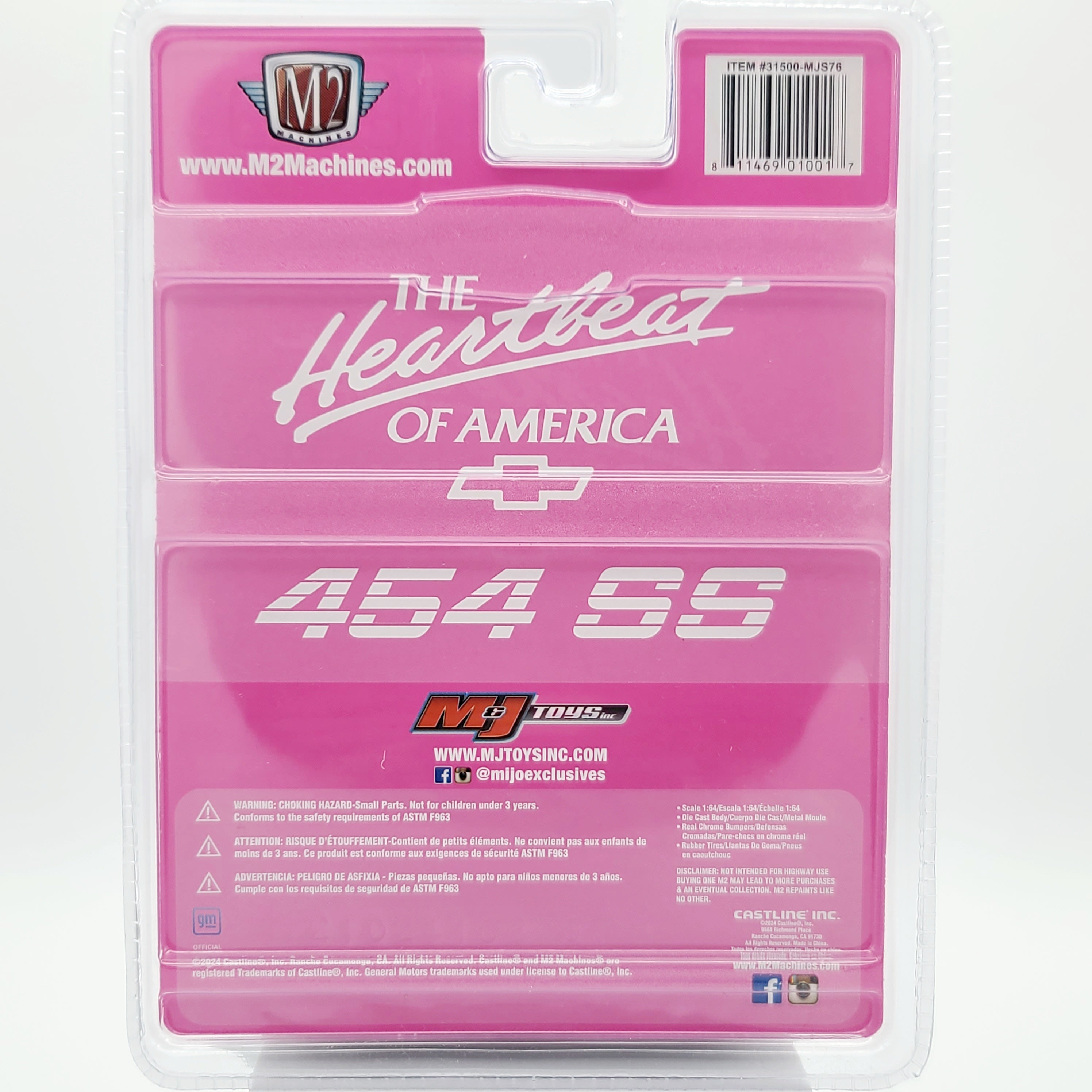 M2 Machines '91 Chevrolet C1500 SS 454 Pick-up Truck, 1:64 (2024 MiJo Exclusives - Limited Edition)