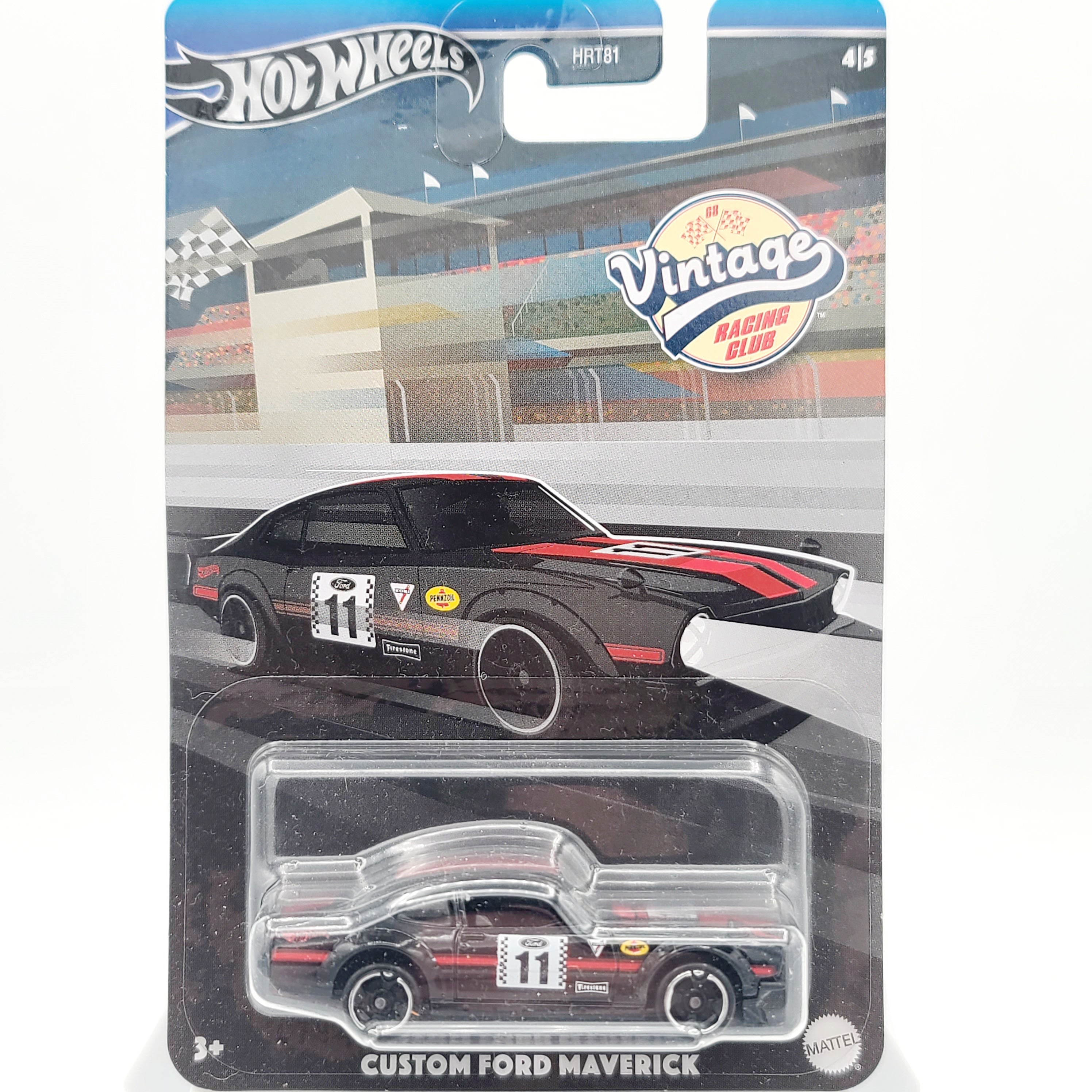 Hot Wheels Custom Ford Maverick (2024 HW Silver Label - Vintage Racing)