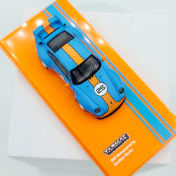 Tarmac Works Porsche 993 Remastered by Gunther Werks - 1:64 scale, blue/orange (2024 Hobby64)