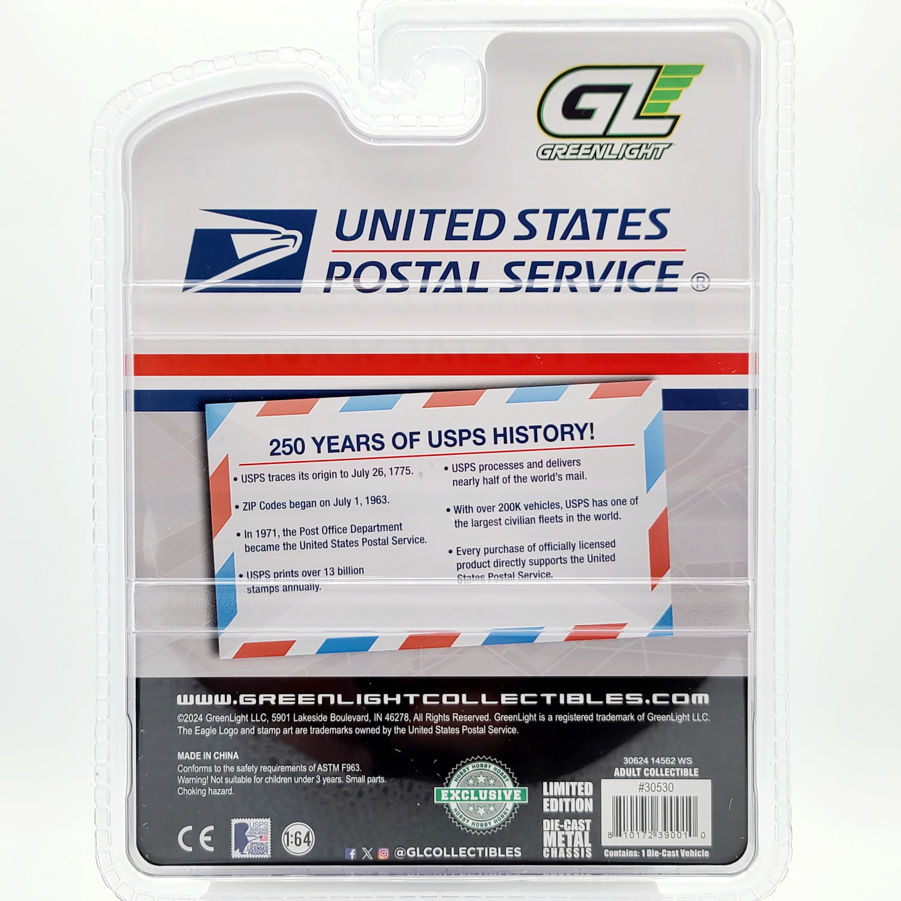GreenLight - CHASE - USPS Oshkosh NGDV - 1:64 scale, US Postal Service (2024 Hobby Exclusive)