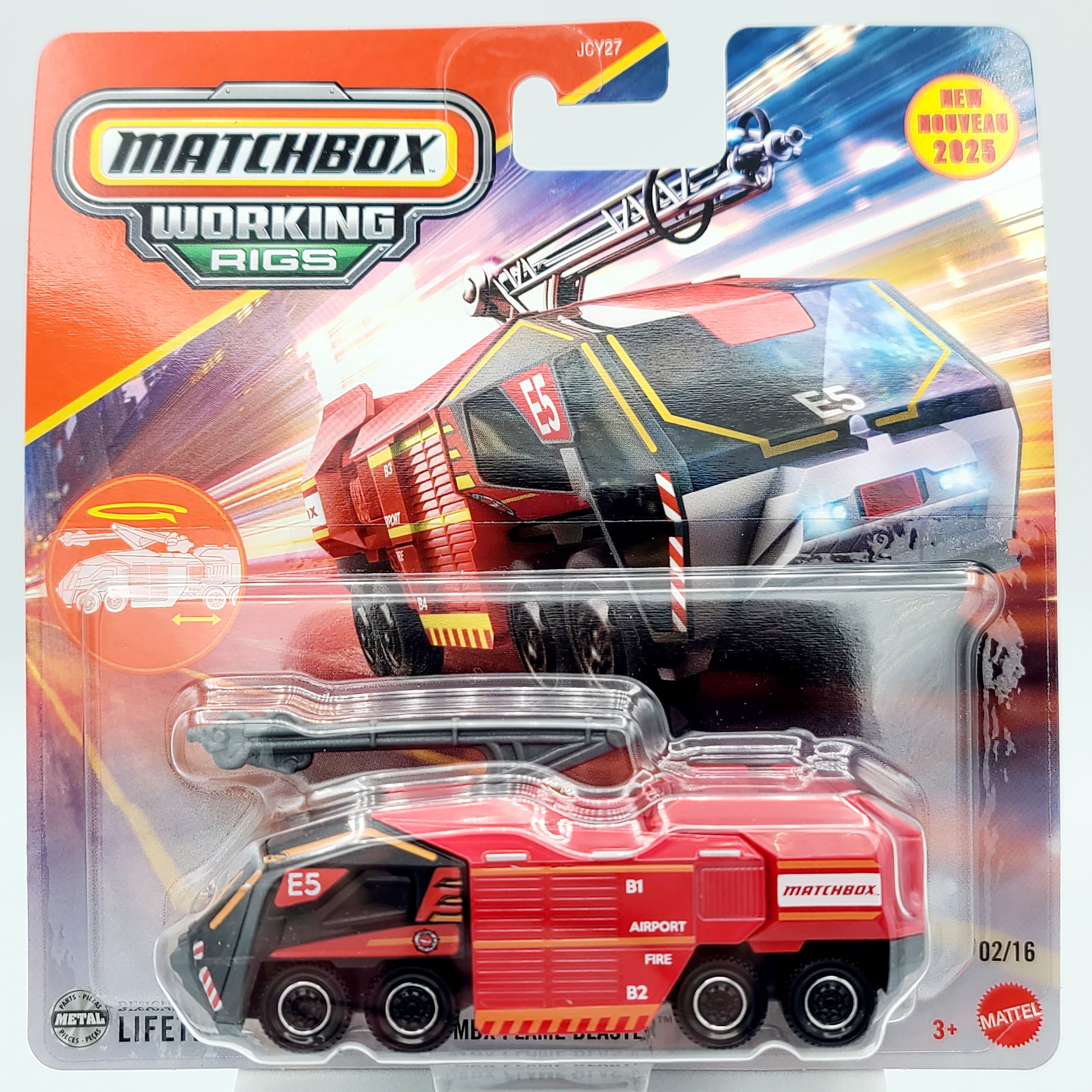 Matchbox MBX Flame Blaster Fire Truck (2025 Real Working Rigs - Mix 1)