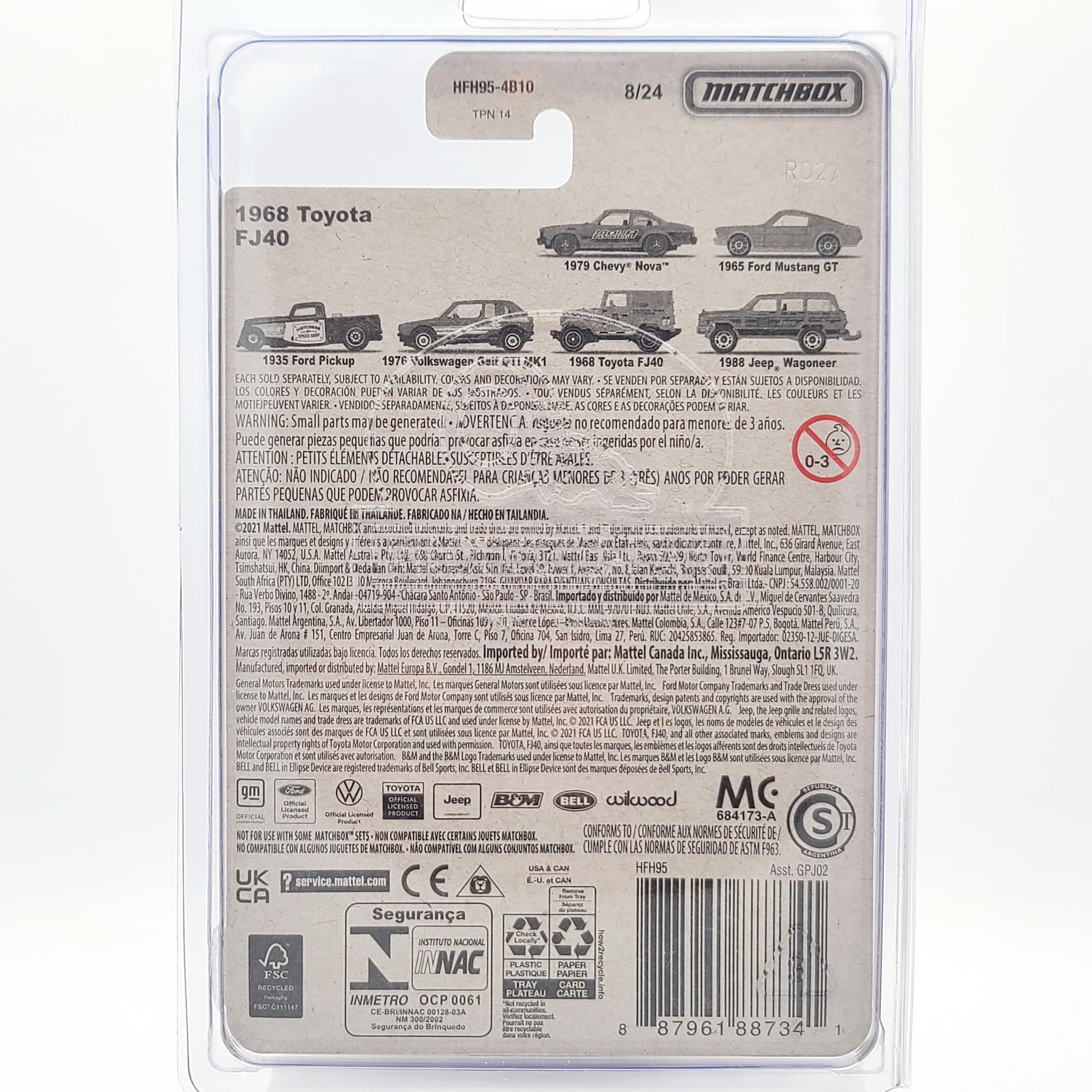 Matchbox '68 Toyota FJ40 "National Parks" (2022 Retro - Target Store Exclusive)