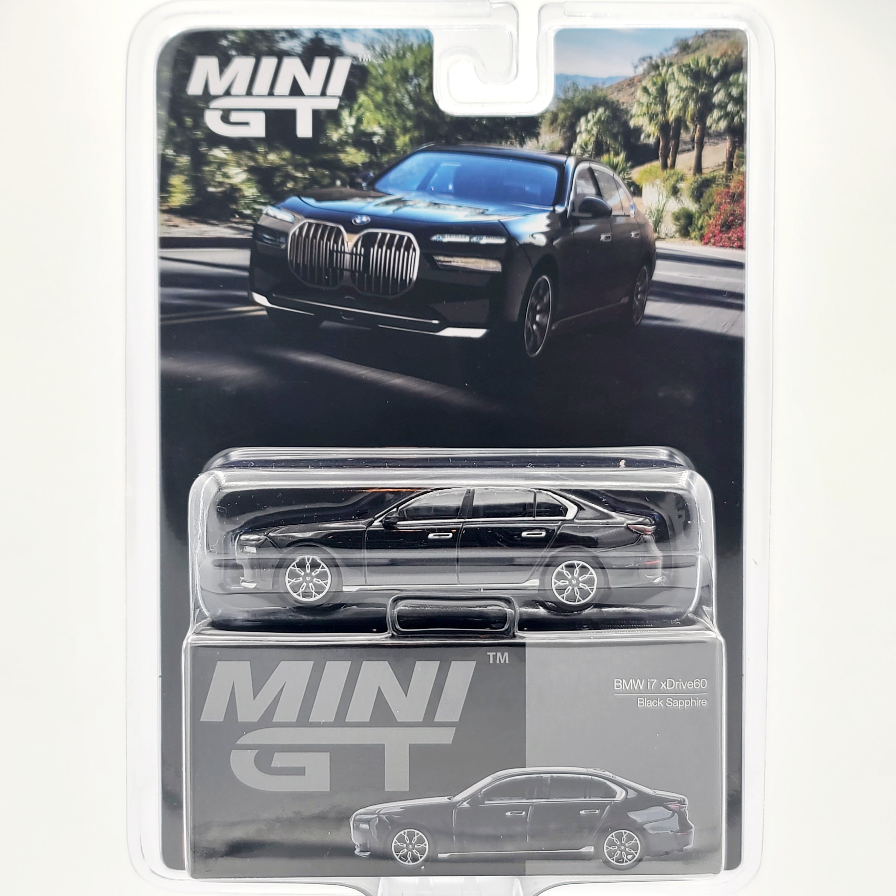 Mini GT BMW i7 xDrive60 - 1:64 scale, Black Sapphire (2025 MIJO Exclusives - Limited Edition)