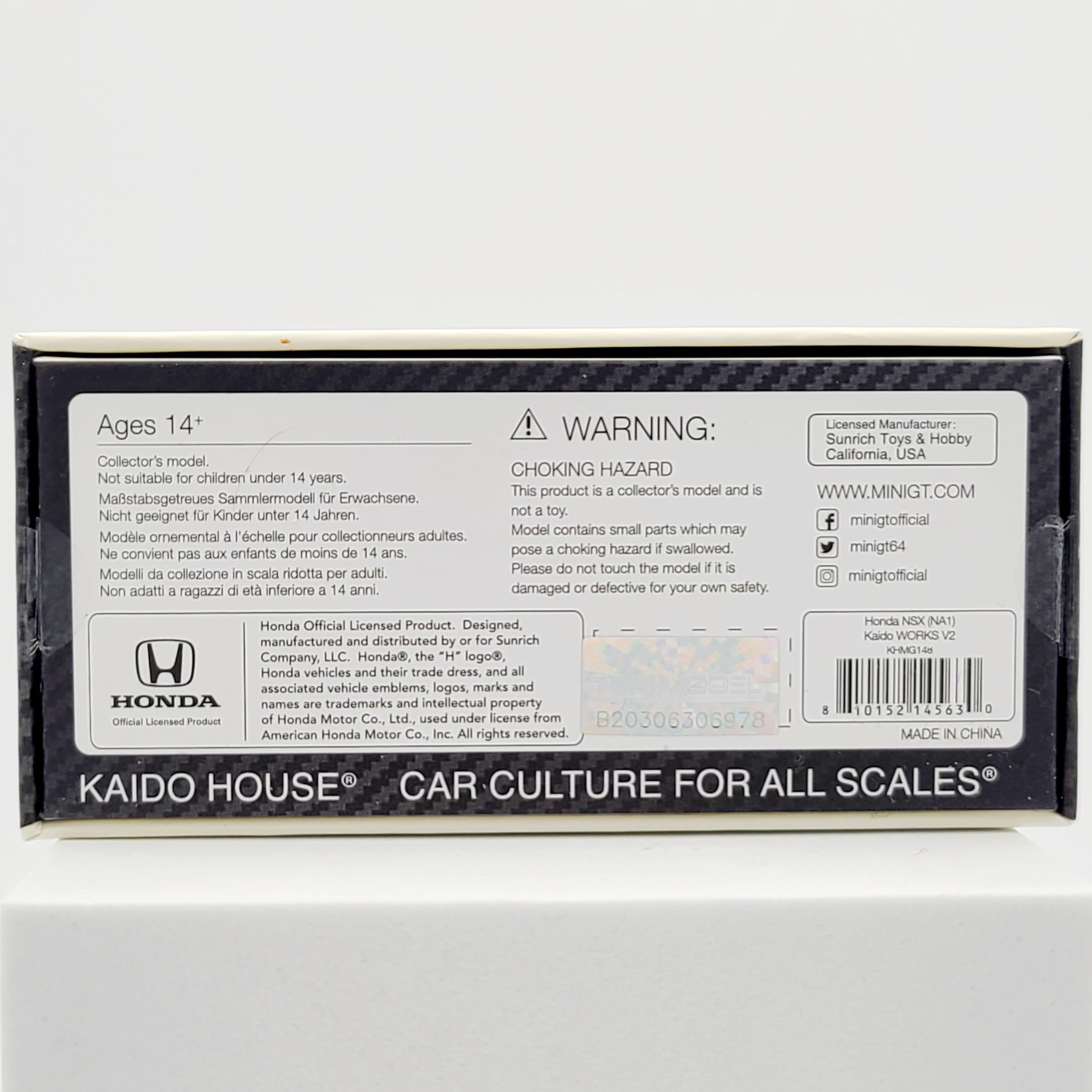 Kaido House x Mini GT Honda NSX Kaido Works V2 - 1:64 scale (2024 Limited Edition)