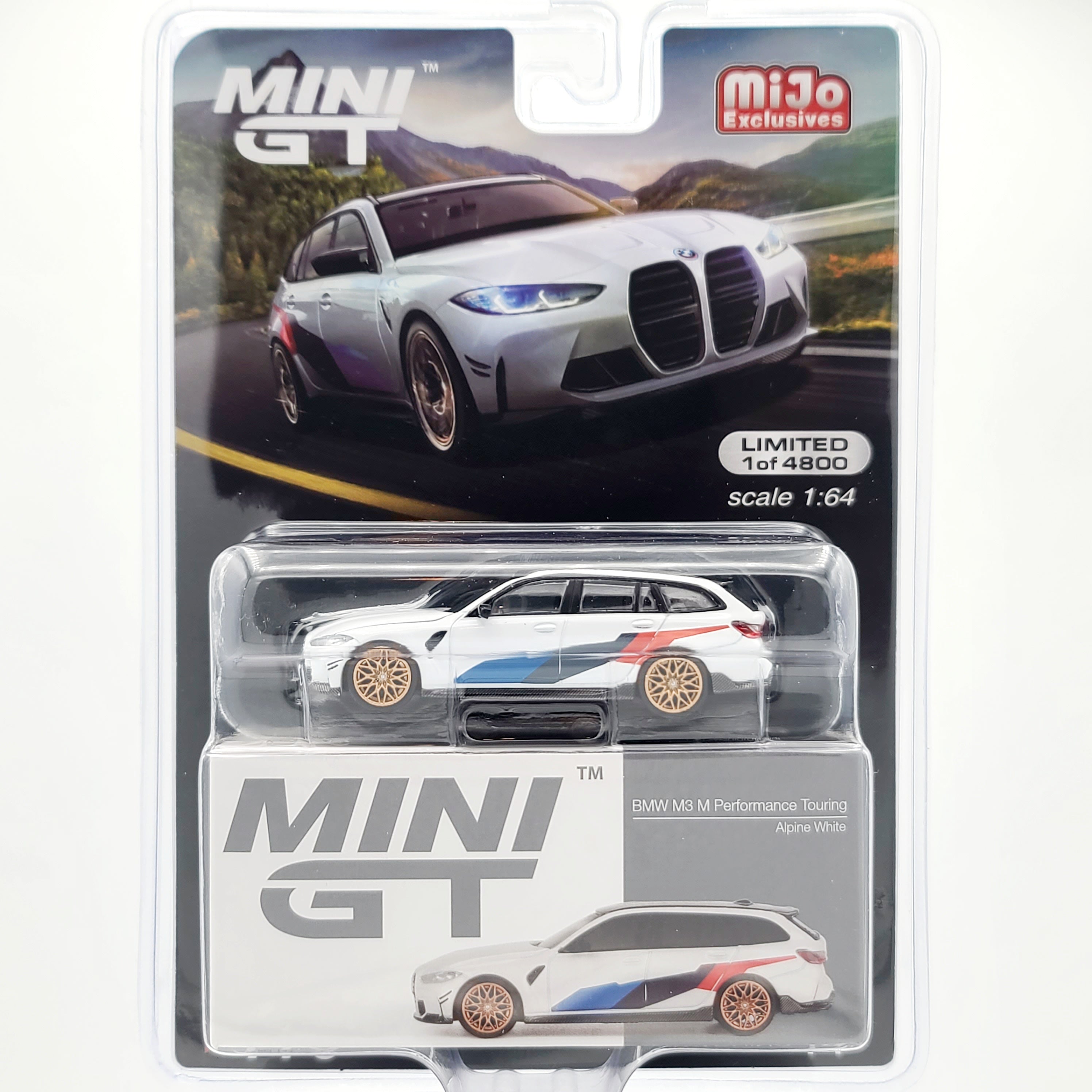 Mini GT BMW M3 Performance Touring - 1:64 scale, Alpine White (2024 MI