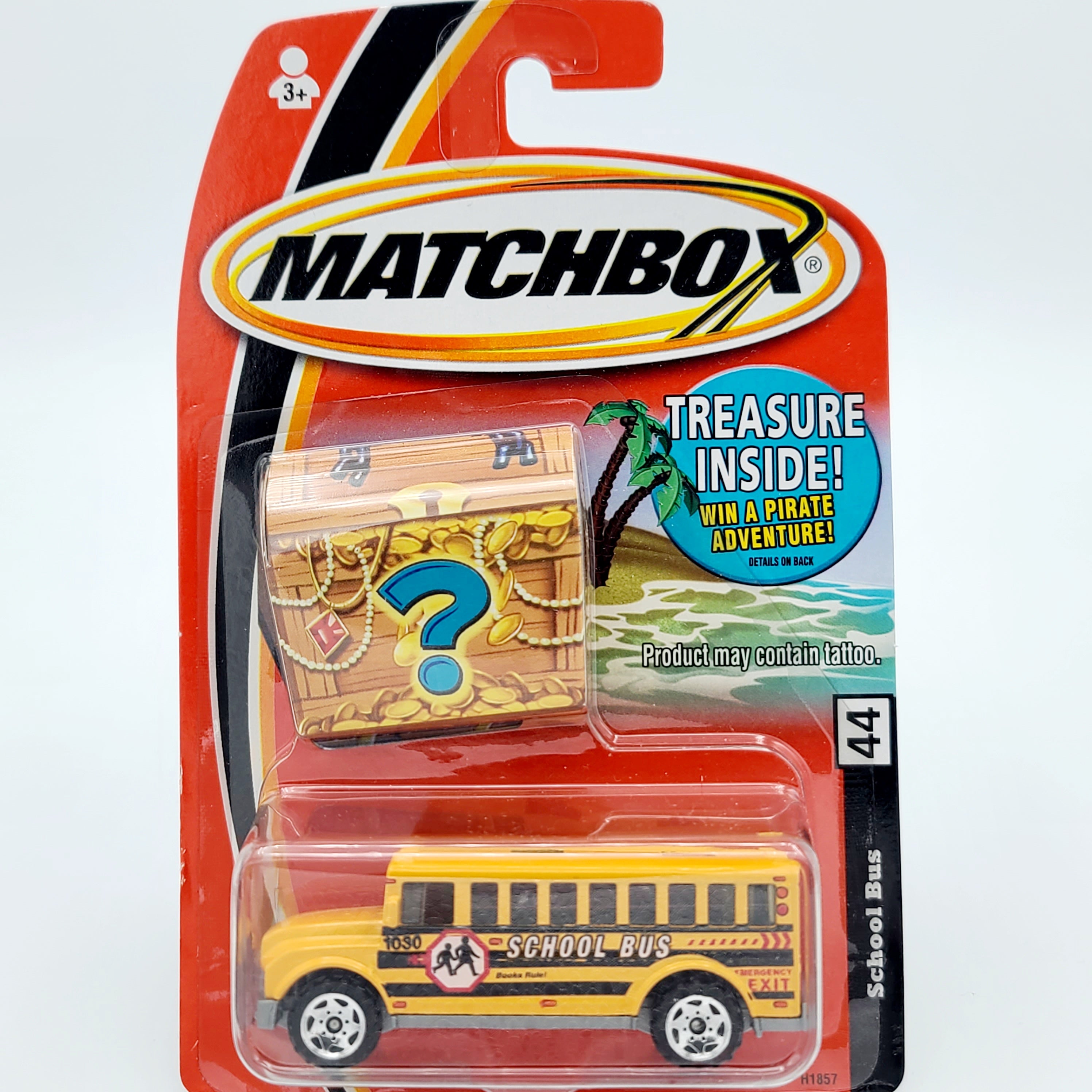Matchbox '04 School Bus (2005 MBX Basic - Buried Treasure)
