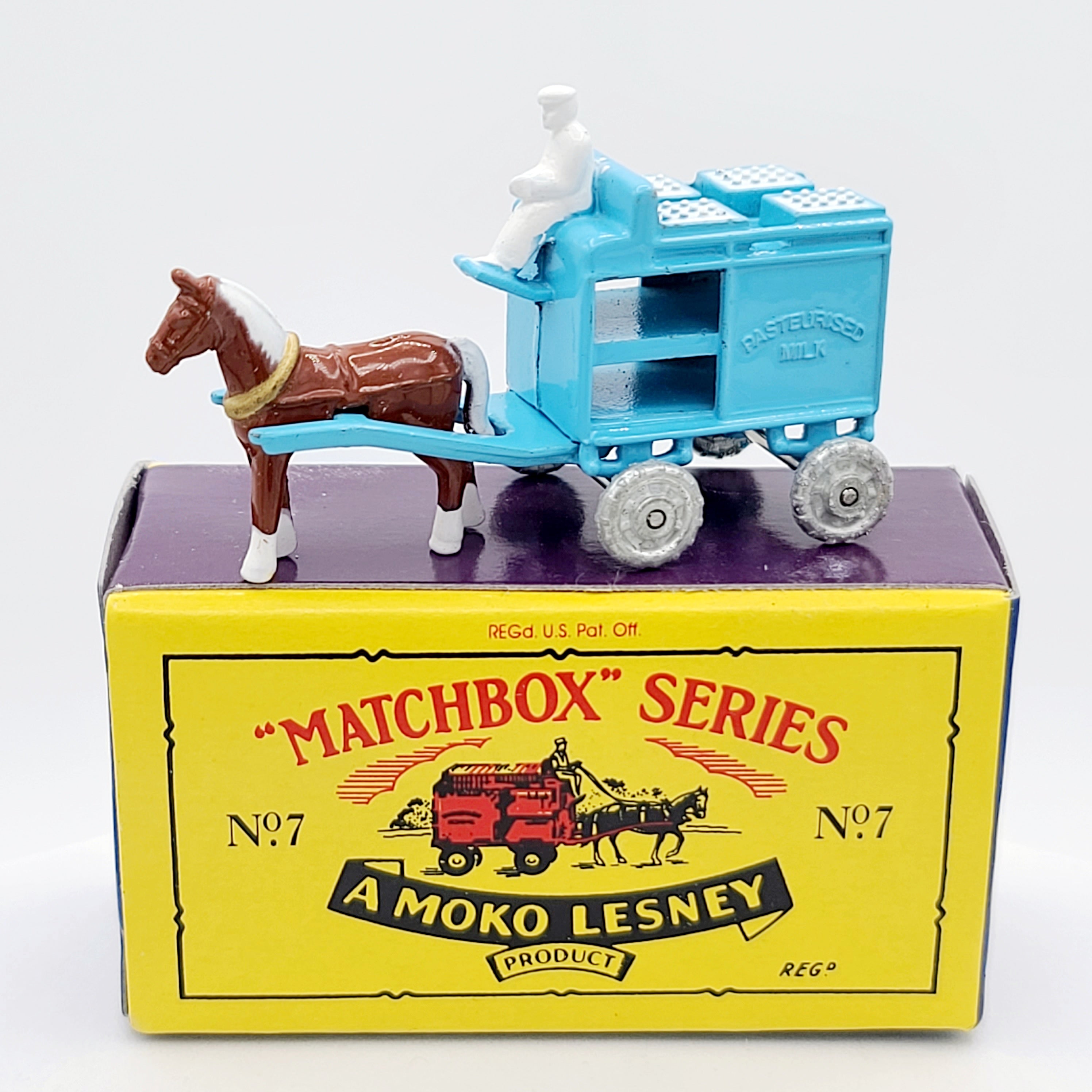 Matchbox Horse Drawn Milk Float / Carriage (1992 Matchbox Originals Series I)