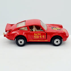 Matchbox Porsche 911 Turbo *Bright Yellow Tampo Variant* (1990 - 1993 MBX Basic 1-75)