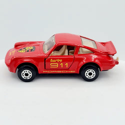 Matchbox Porsche 911 Turbo *Bright Yellow Tampo Variant* (1990 - 1993 MBX Basic 1-75)