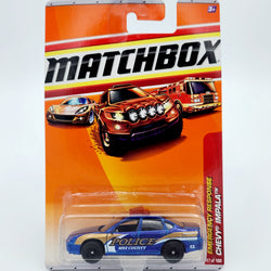 Matchbox Chevy Impala Police (2010 MBX Basic - Emergency Response)
