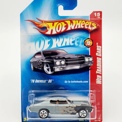 Hot Wheels '70 Chevelle SS, Silver (2008 HW Basic - Web Trading Cars)