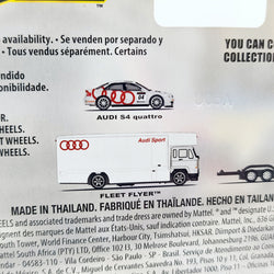 Hot Wheels Team Transport - Audi S4 Quattro & HW Fleet Flyer (2025 Team Transport Mix 2, Car Culture)