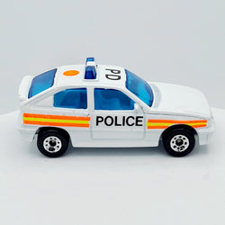 Matchbox Vauxhall Astra / Opel Kadett Police - orange dot variant (1992 - 1996 MBX International 1-75 ROW)