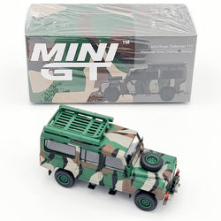Mini GT Land Rover Defender 110 - 1:64, Malaysian Army "Harimau Belang" (2021 Limited Edition)