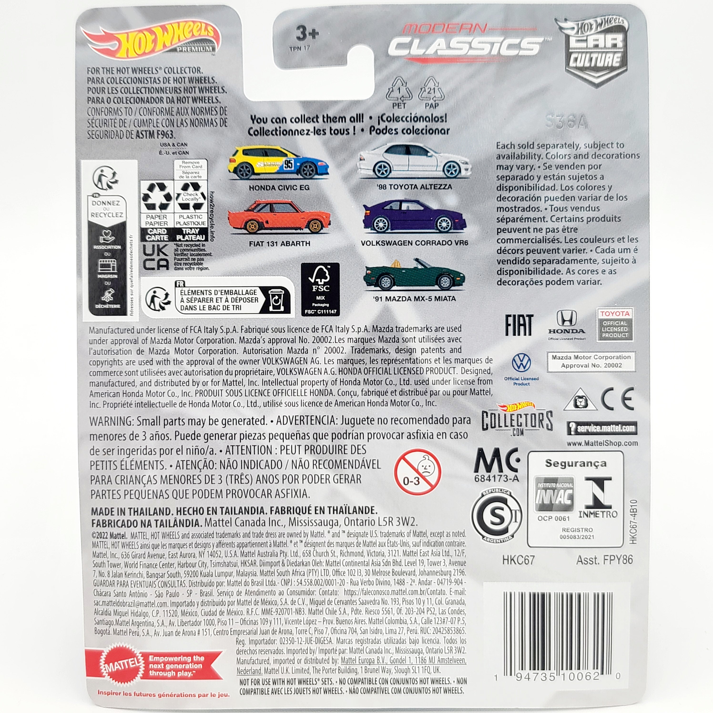 Hot Wheels '98 Toyota Altezza (2023 Car Culture - Modern Classics)