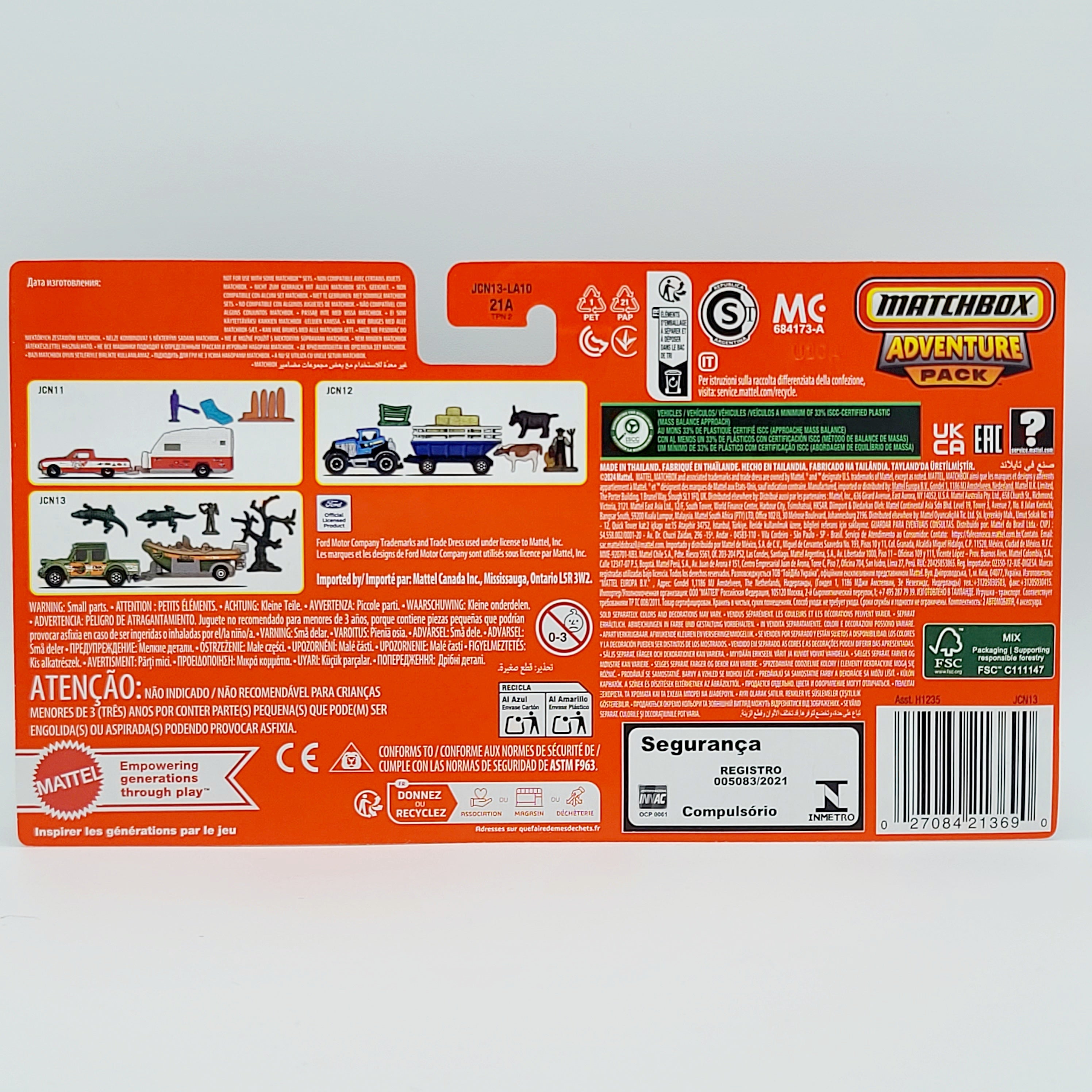 Matchbox Swamp Raider / Raft Boat Trailer - Crocodile Country (2025 Ad