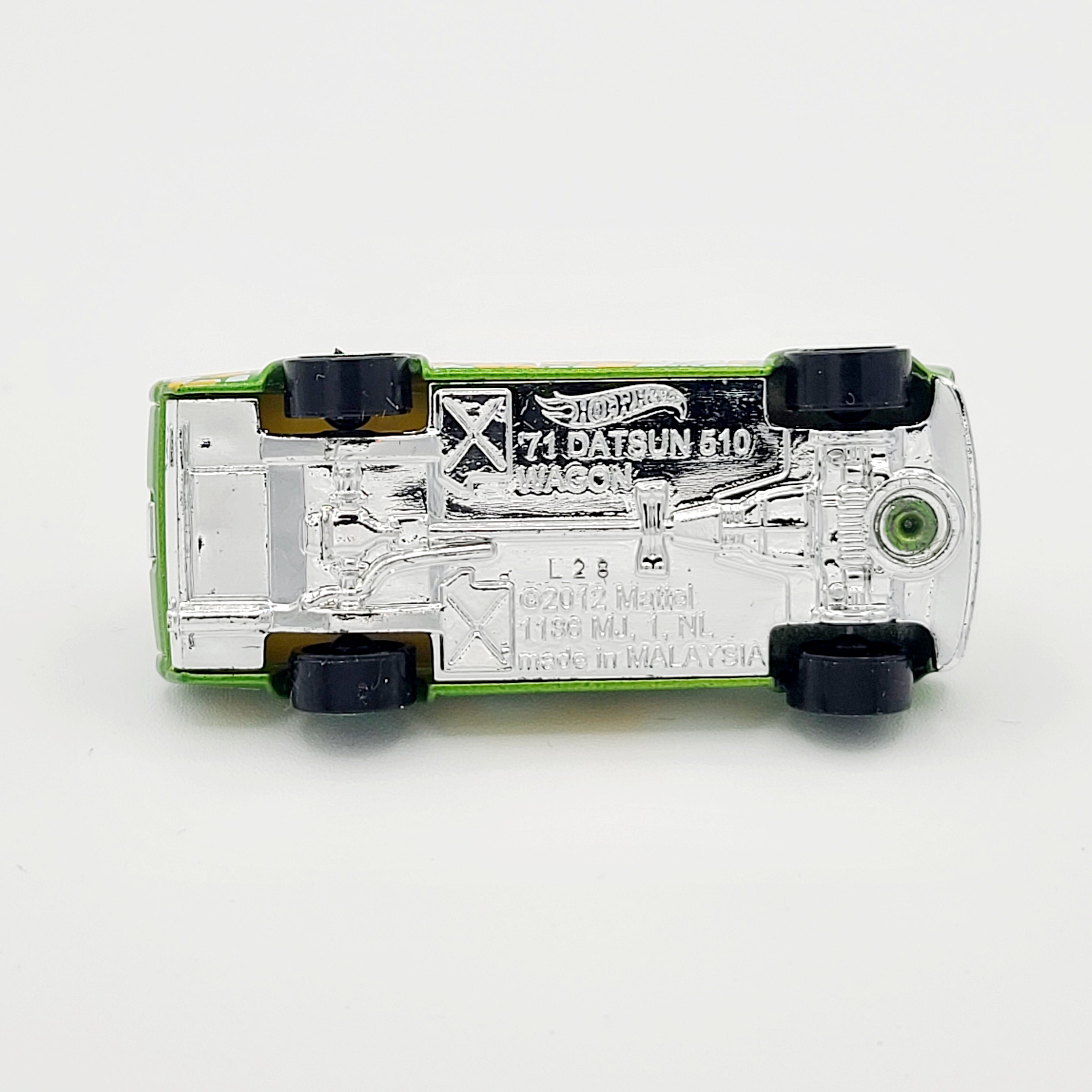 Hot Wheels '71 Datsun Bluebird 510 Wagon w/ original baggie, sticker (2018 HW Mystery Series 3)