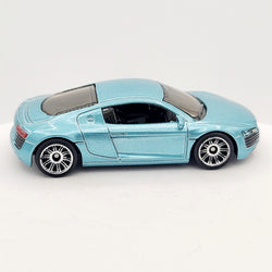 Matchbox '07 Audi R8, Metalflake Light Blue (2007 MBX Basic - Metal)