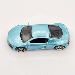 Matchbox '07 Audi R8, Metalflake Light Blue (2007 MBX Basic - Metal)