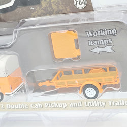 GreenLight '78 Volkswagen Type 2 Double Cab Pickup w/ Utility Trailer - 1:64 (2017 Hitch & Tow Series 11)