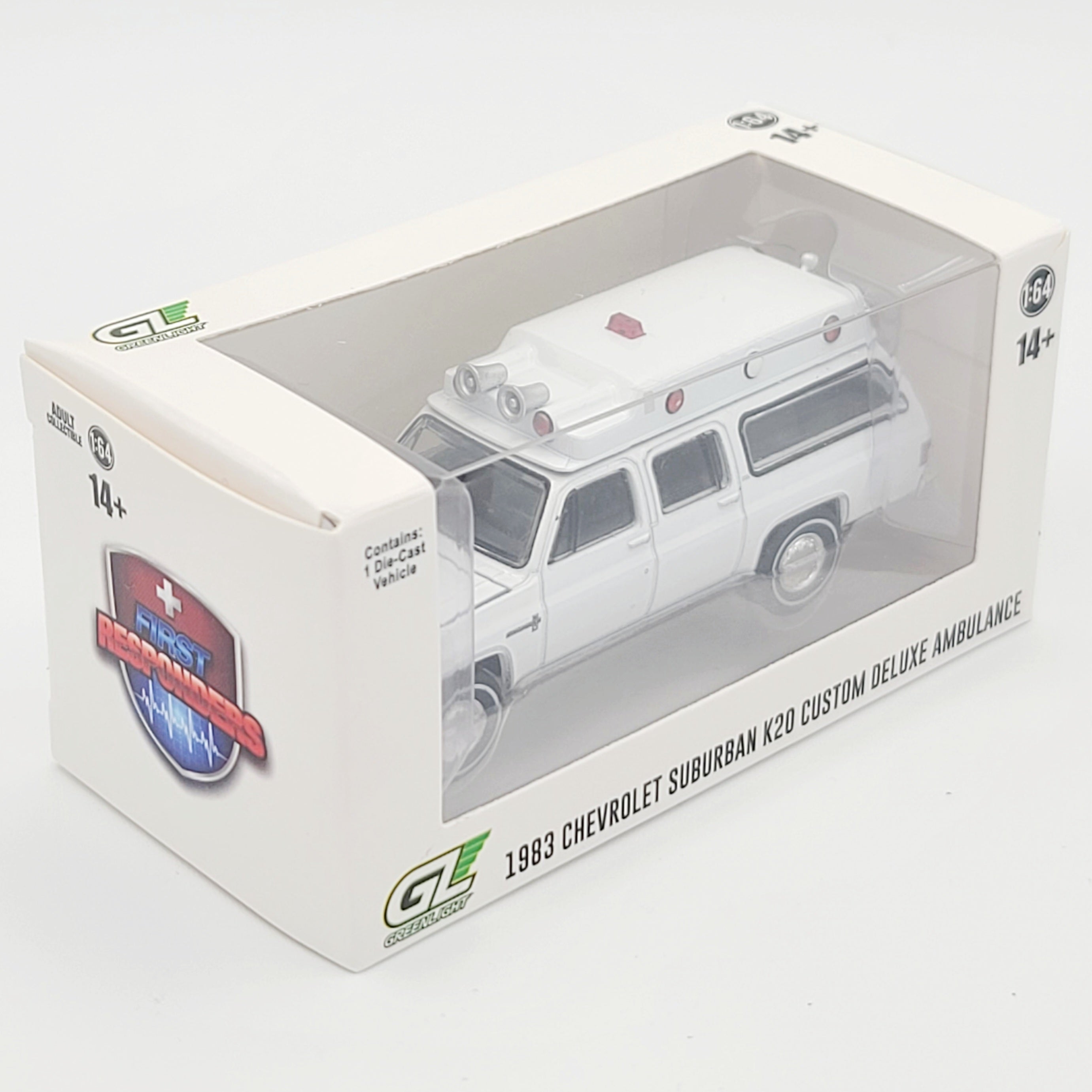 GreenLight '83 Chevrolet Suburban K20 Custom Deluxe Ambulance - 1:64 scale (2025 Hobby Exclusive)