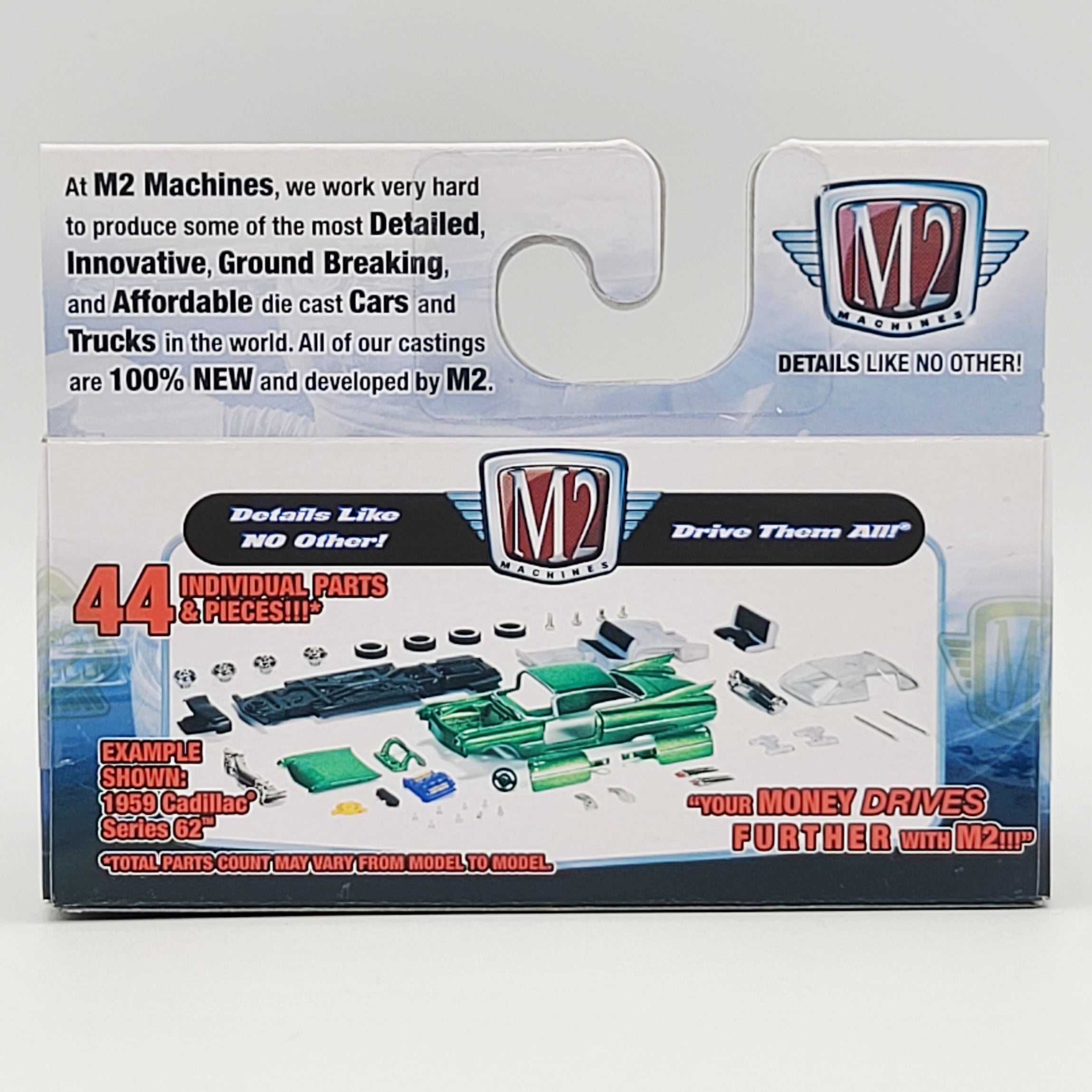 M2 Machines '59 Cadillac Series 62 - 1:64, Pink w/ White Roof (2014 Auto-Thentics R30)