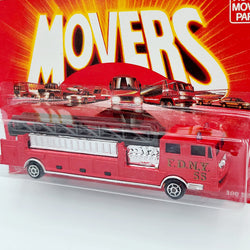 Majorette Extending Ladder Fire Truck "FDNY" New York Fire #319 (1990 Movers 300 Series)